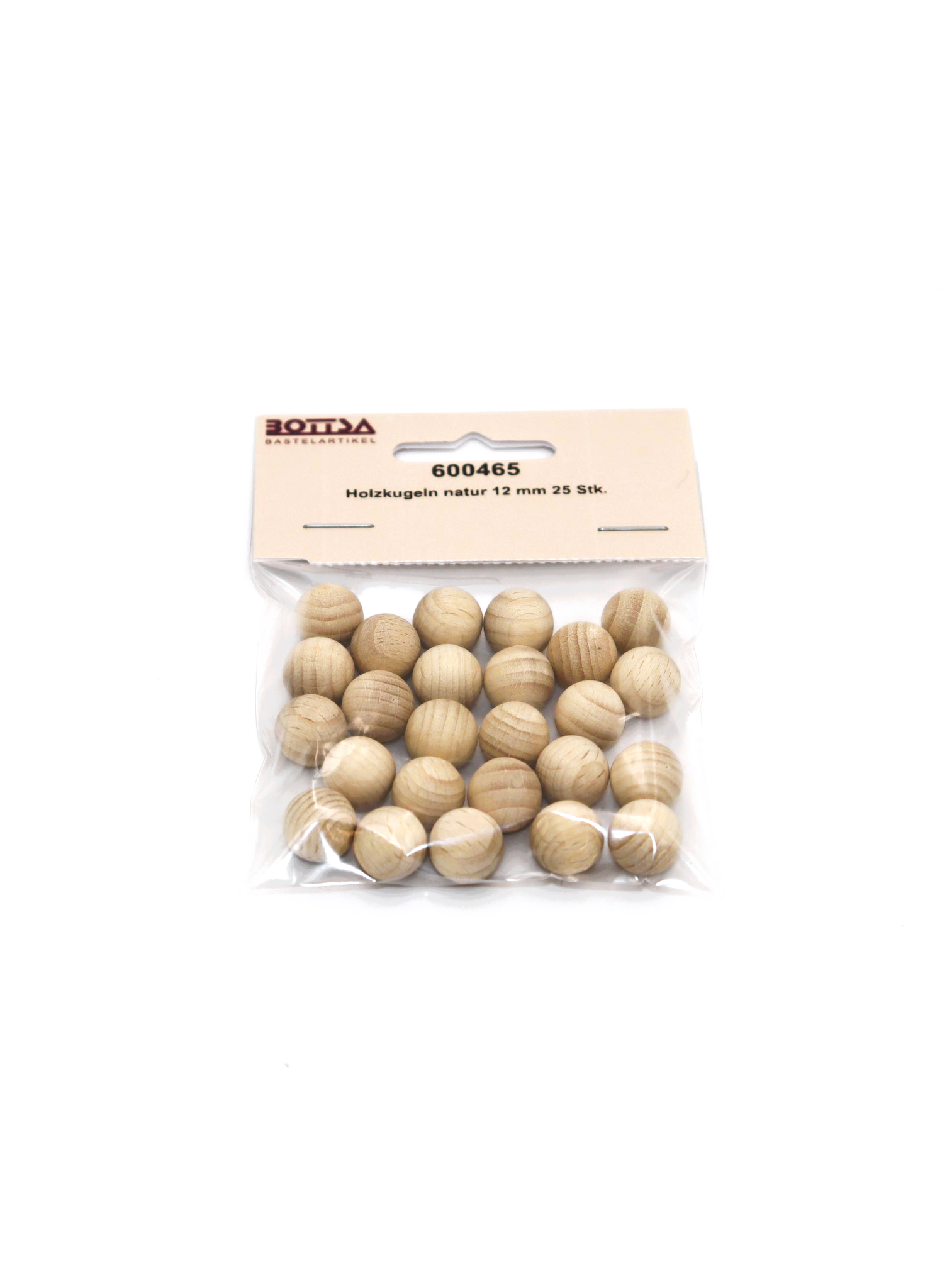Holzkugeln natur 12 mm 25 Stk.