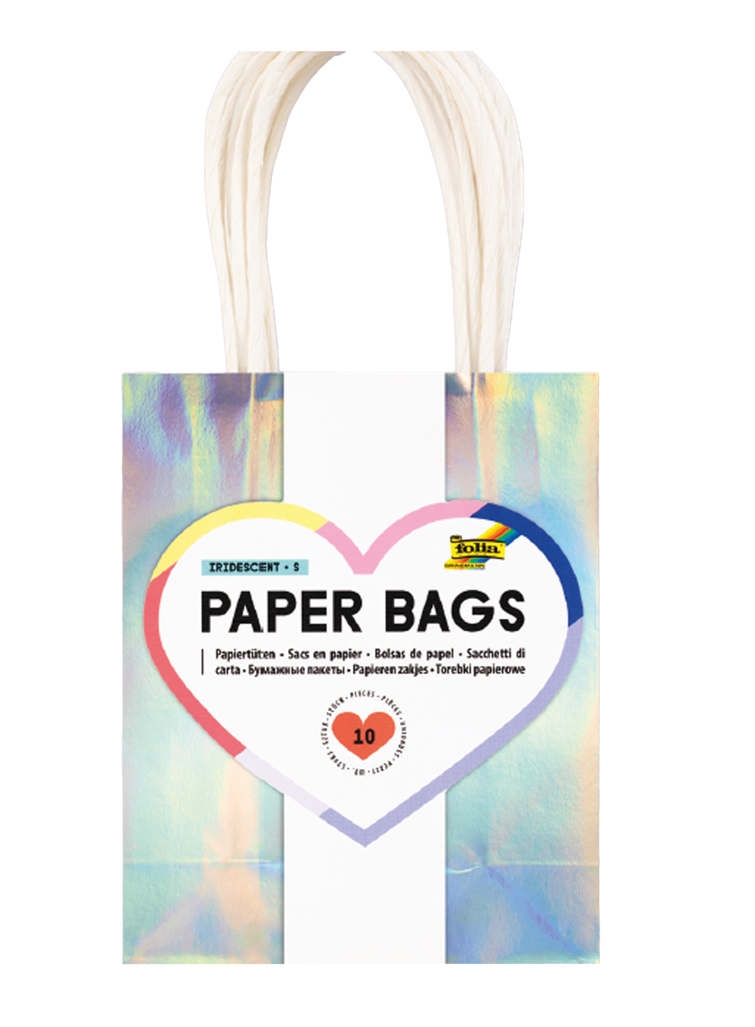 Papiert&#252;ten M IRISIEREND GL&#196;NZEND, 110g 7 St&#252;ck