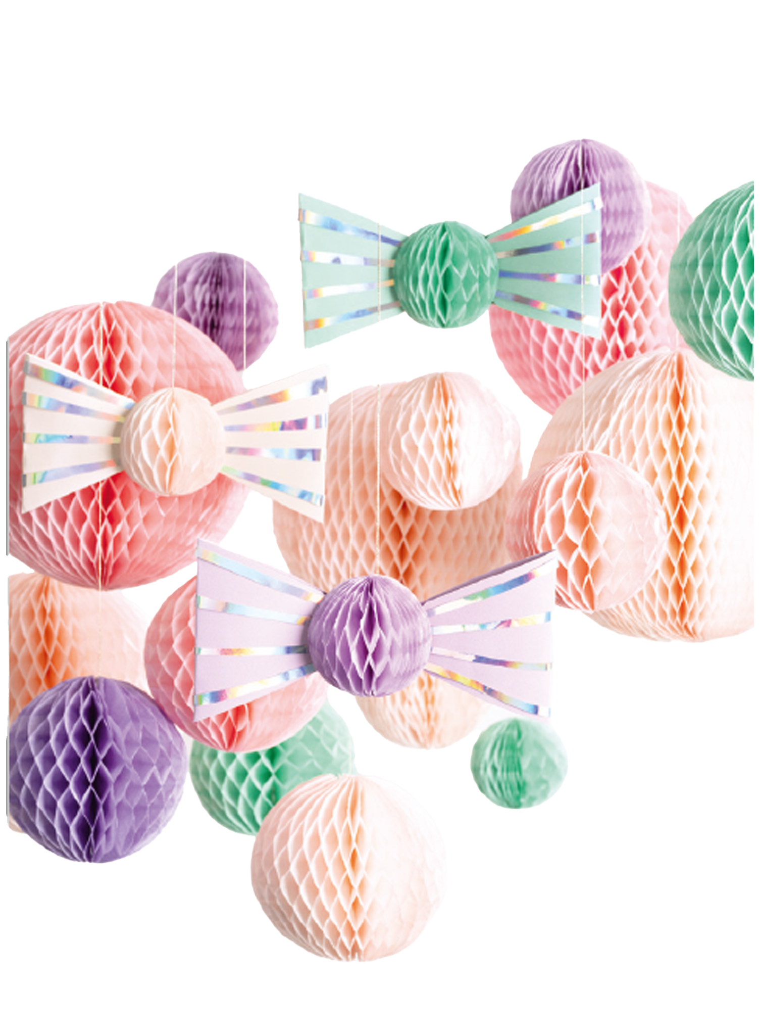 Wabenpapier Pastell klein 4 Bogen 30-lagig 21 x 33 cm