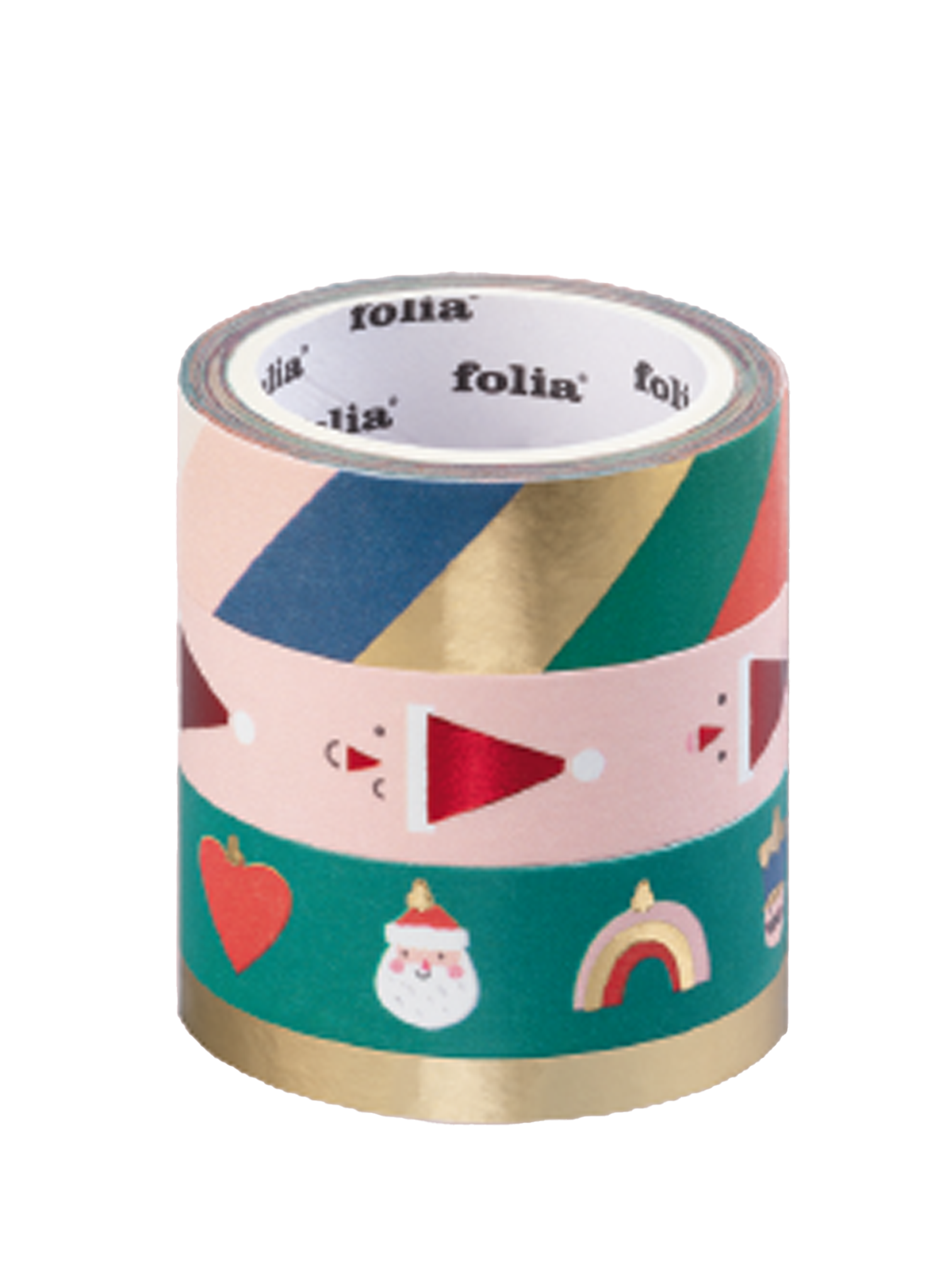 Washi Tape Set  Weihnachten 3x 15 mm, 1x5mm
