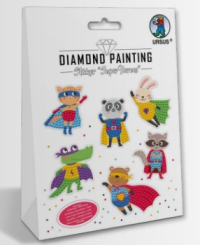 Diamond Painting Sticker Set, Superhelden