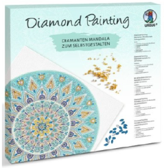 Diamond Painting ,Diamanten Mandala hellblau