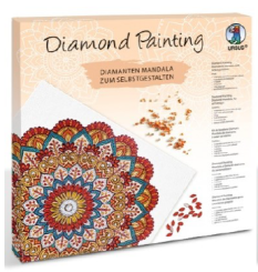 Diamond Painting Diamanten Mandala rot