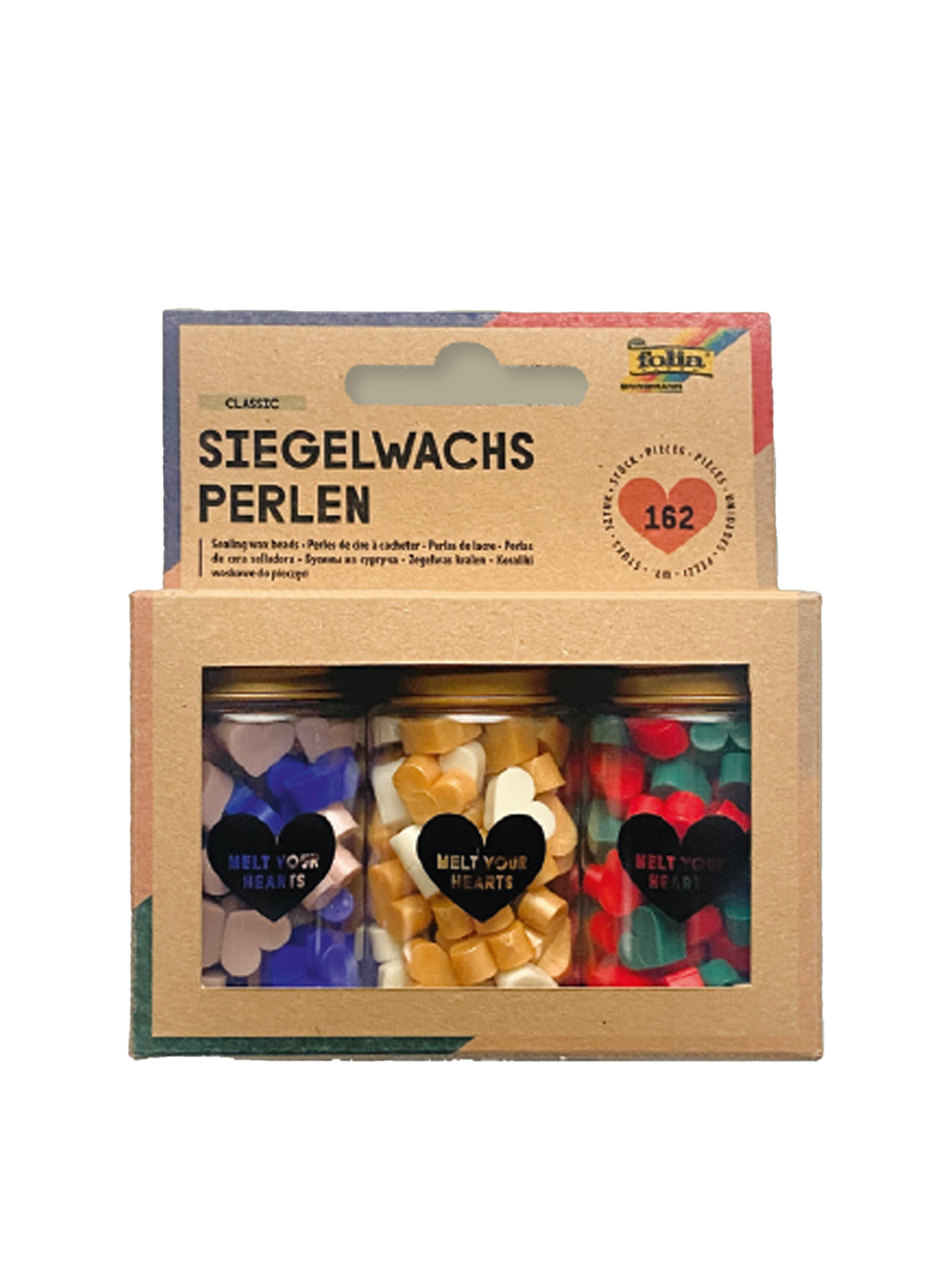 Siegelwachsperlen classic 4 Flaschen mit 54 Siegelperlen