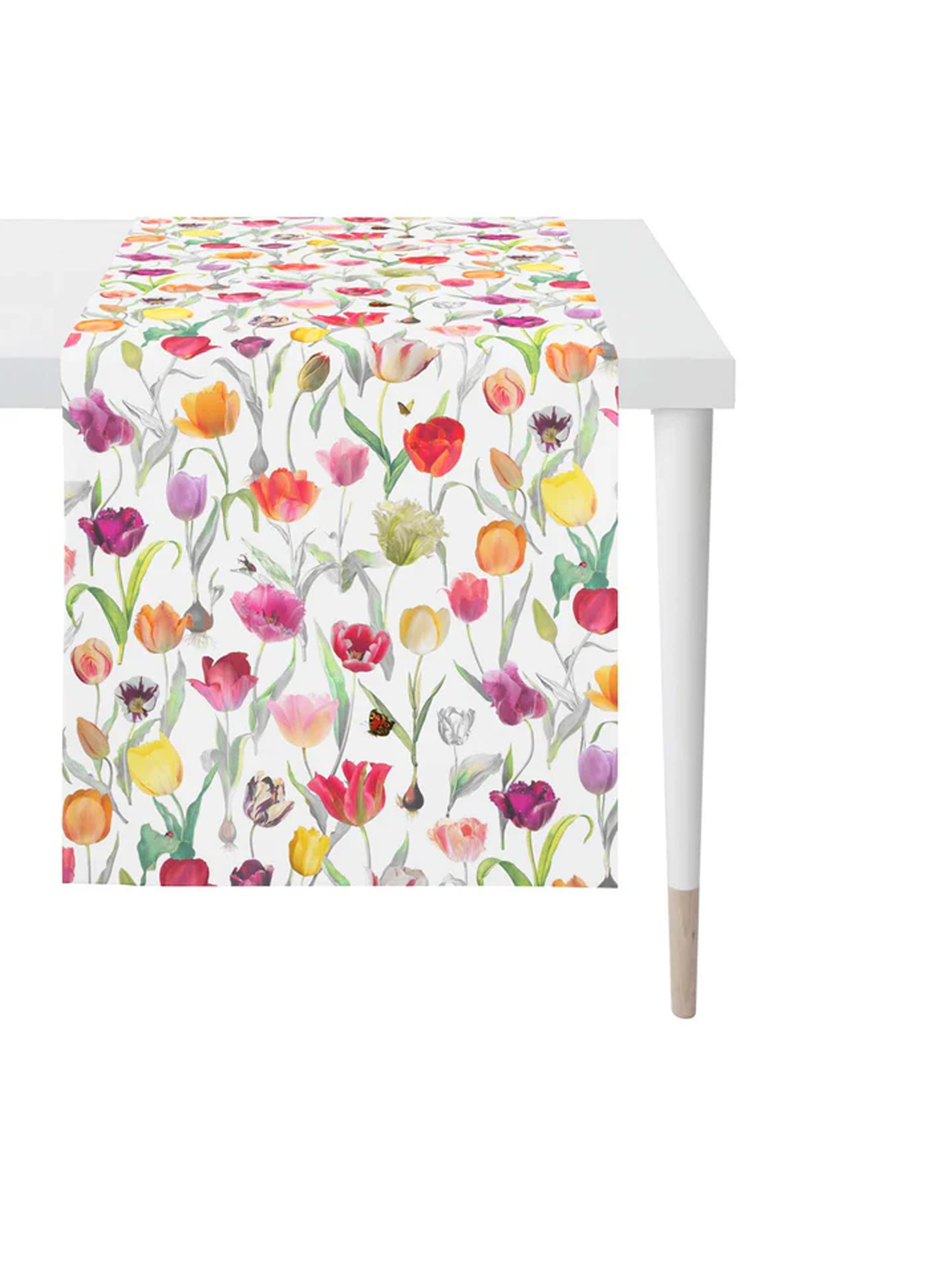 Tischl&#228;ufer bunte Tulpen