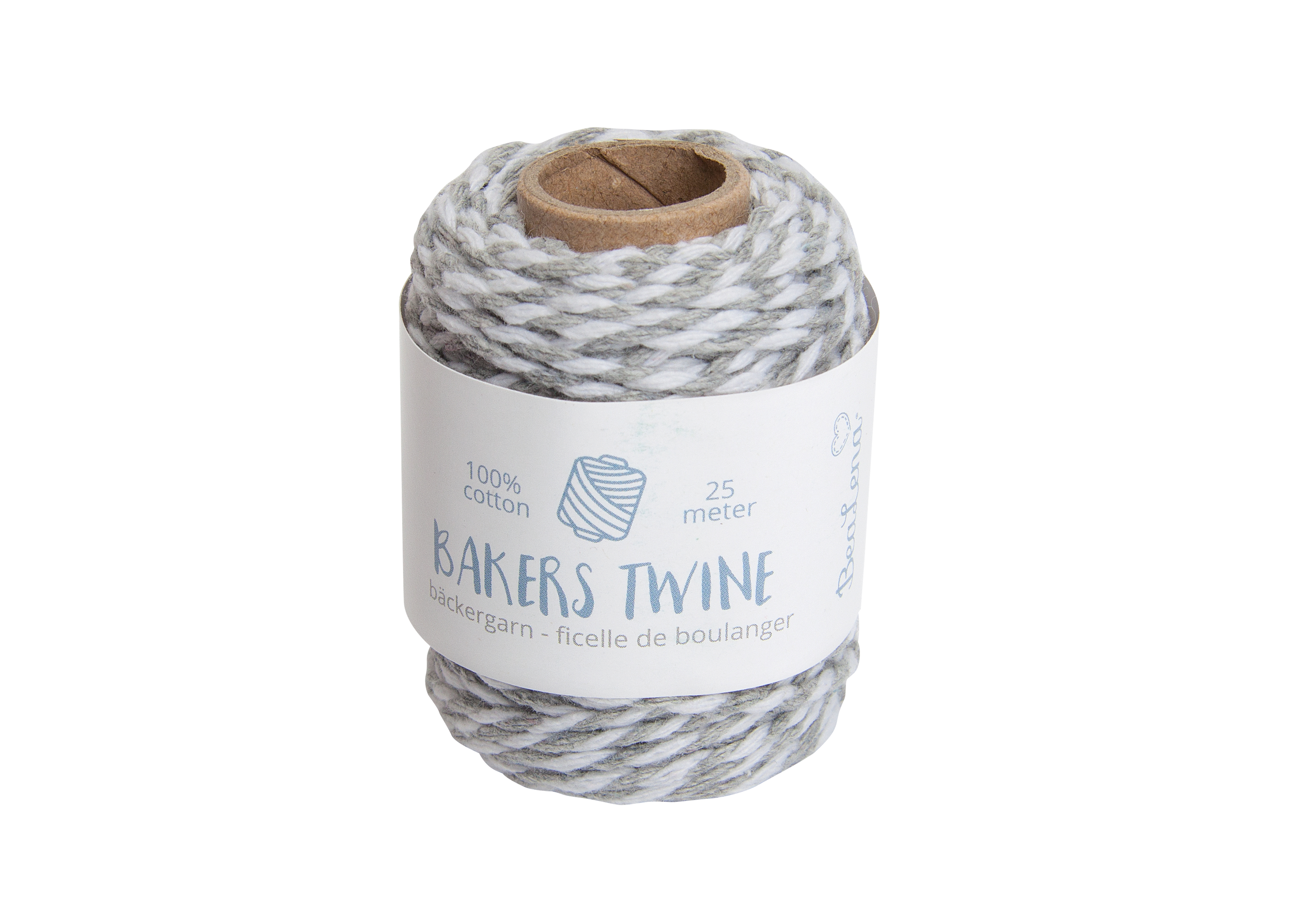 Kordel weiss silber-grau 2mm x 25m