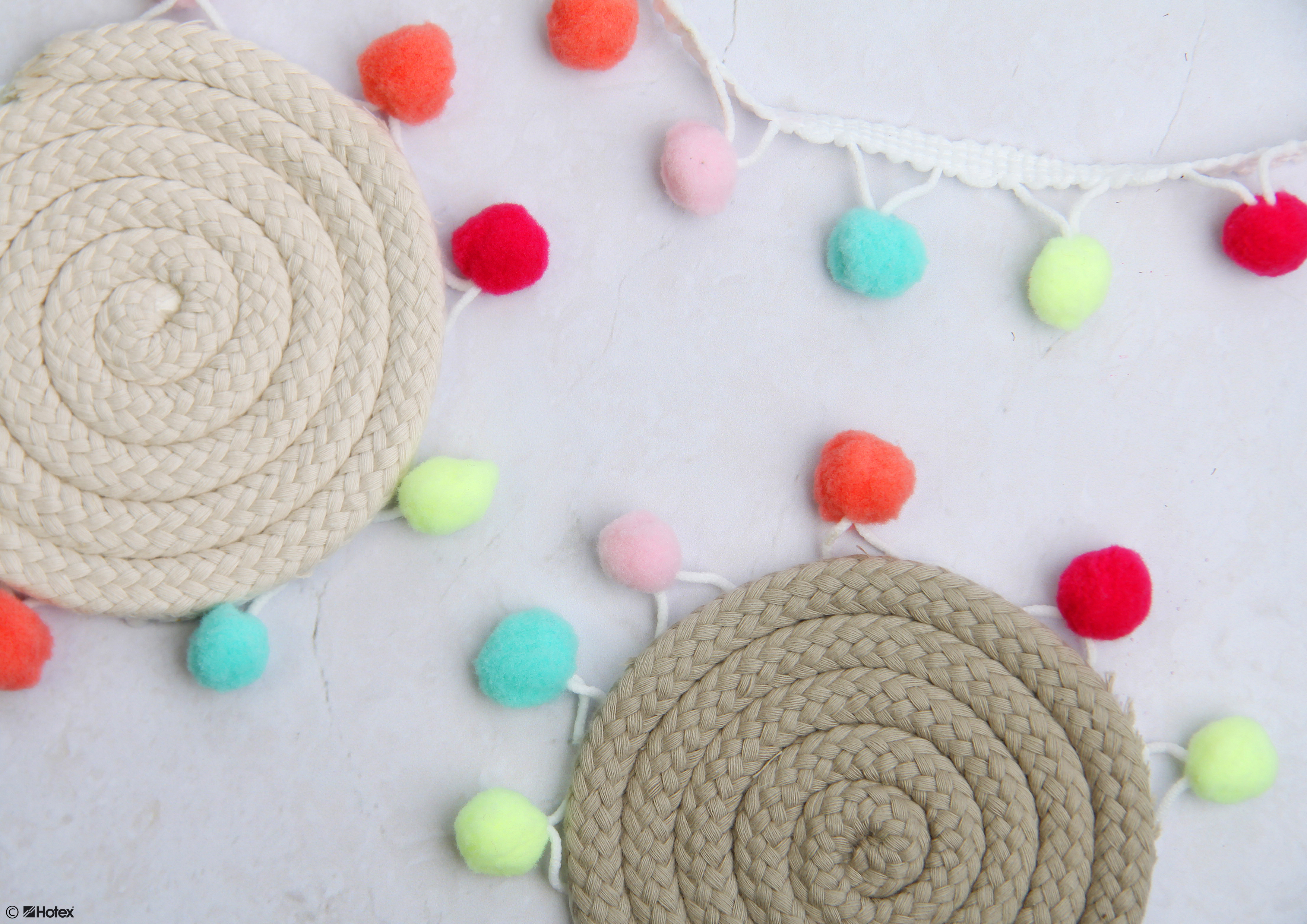 Kordel creme  / 2m 6 mm