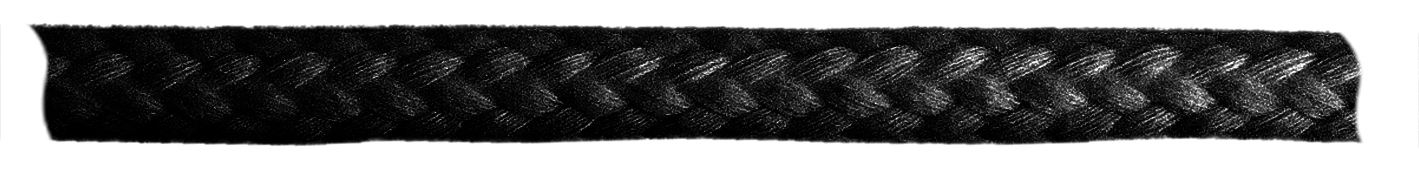 Kordel schwarz  / 2m 10 mm