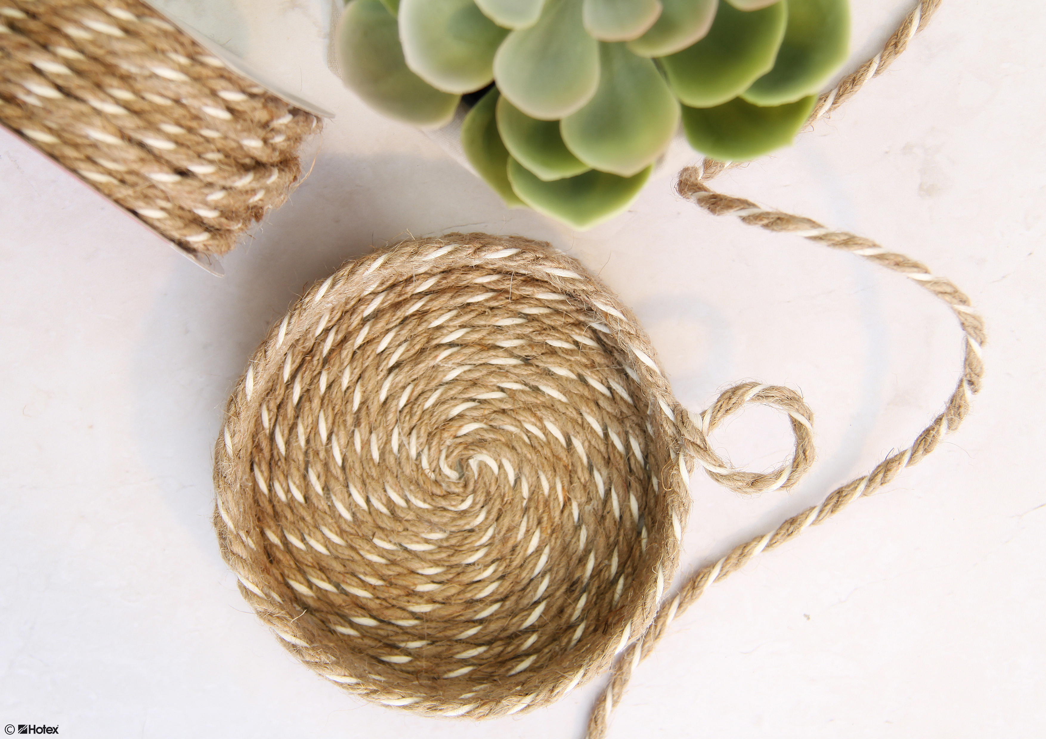Kordel  Natur / 2-farbig / 3m 5mm