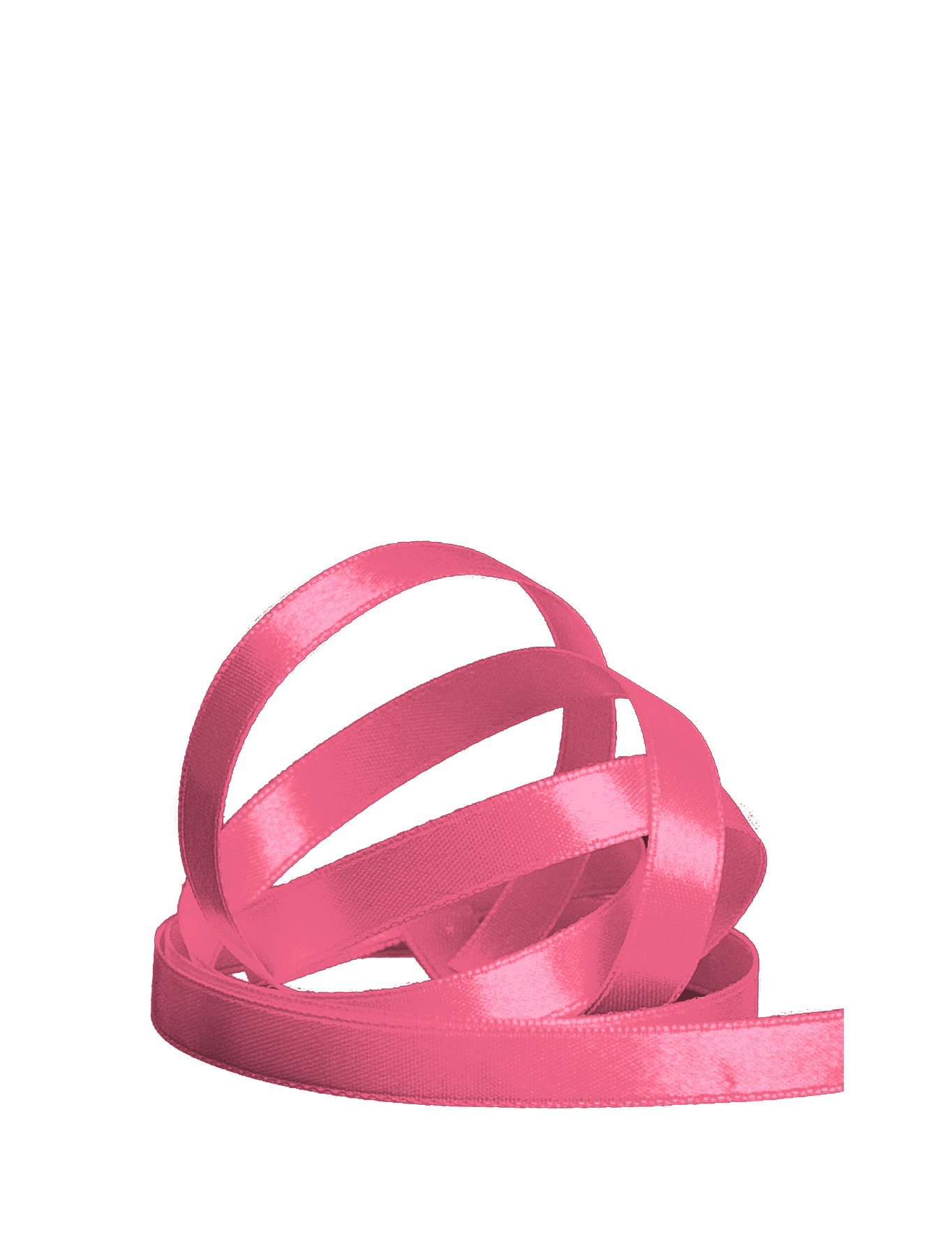 Satinb doppels 10 mm pink 25m