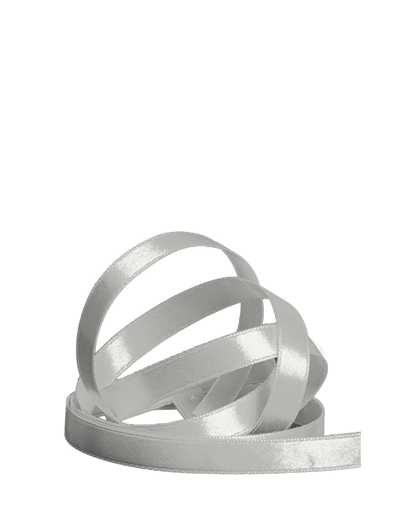 Satinb doppels 10mm silber-grau 25m