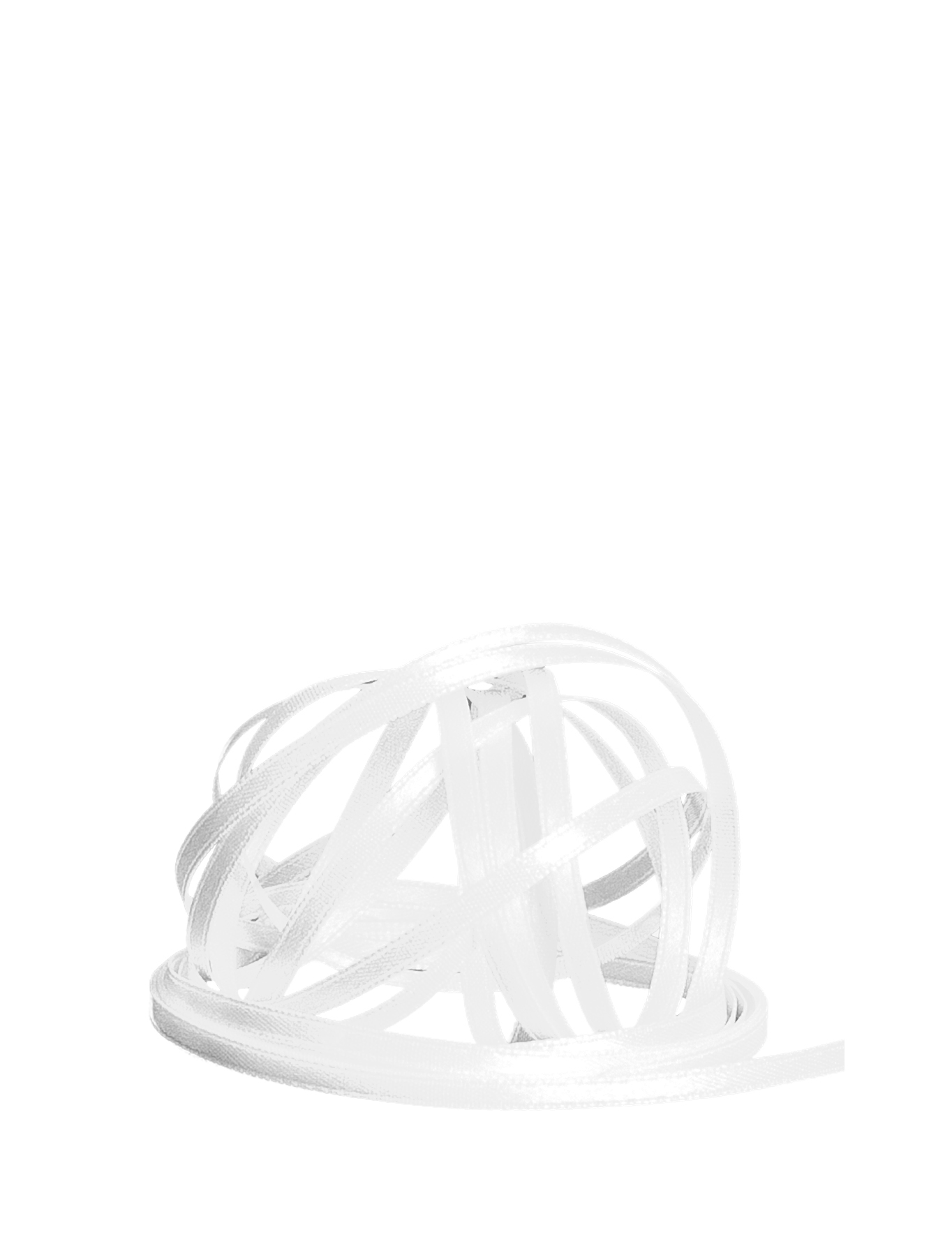 Satinband doppelseitig 3 mm weiss 100m