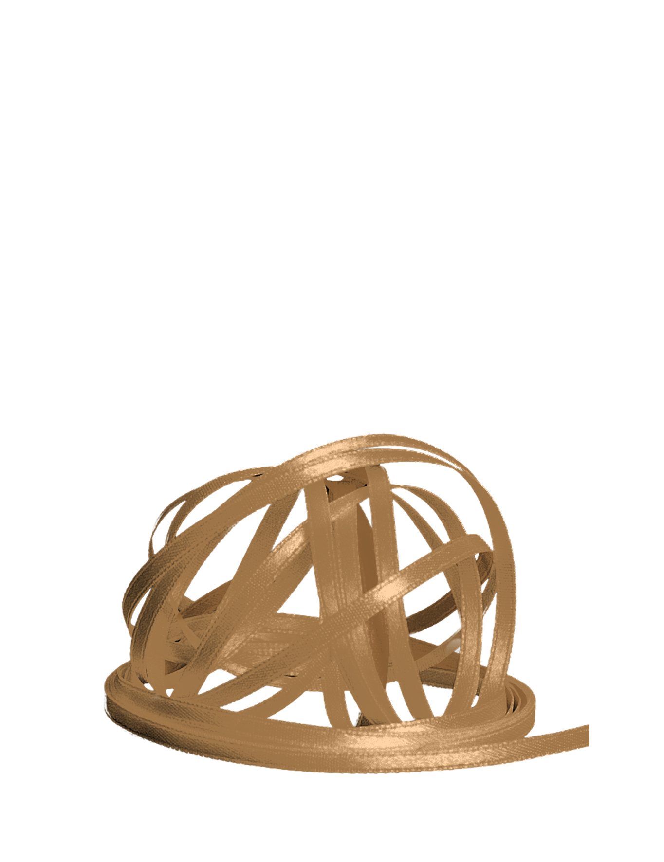 Satinband doppelseitig 3 mm hellbraun 100m