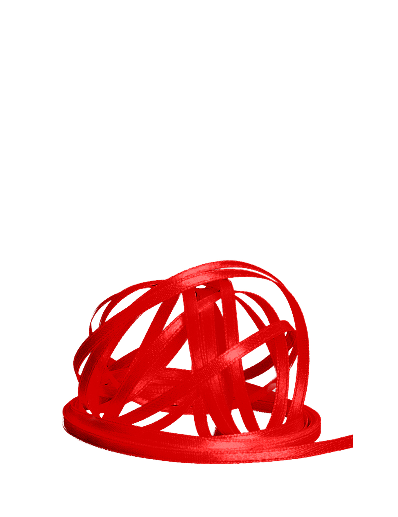 Satinband doppelseitig 3 mm hochrot 100m