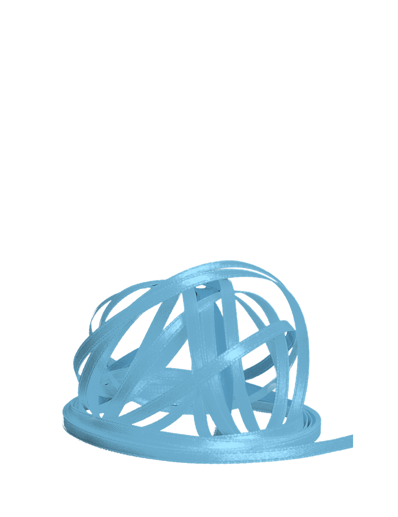 Satinband doppelseitig 3 mm babyblau 100m