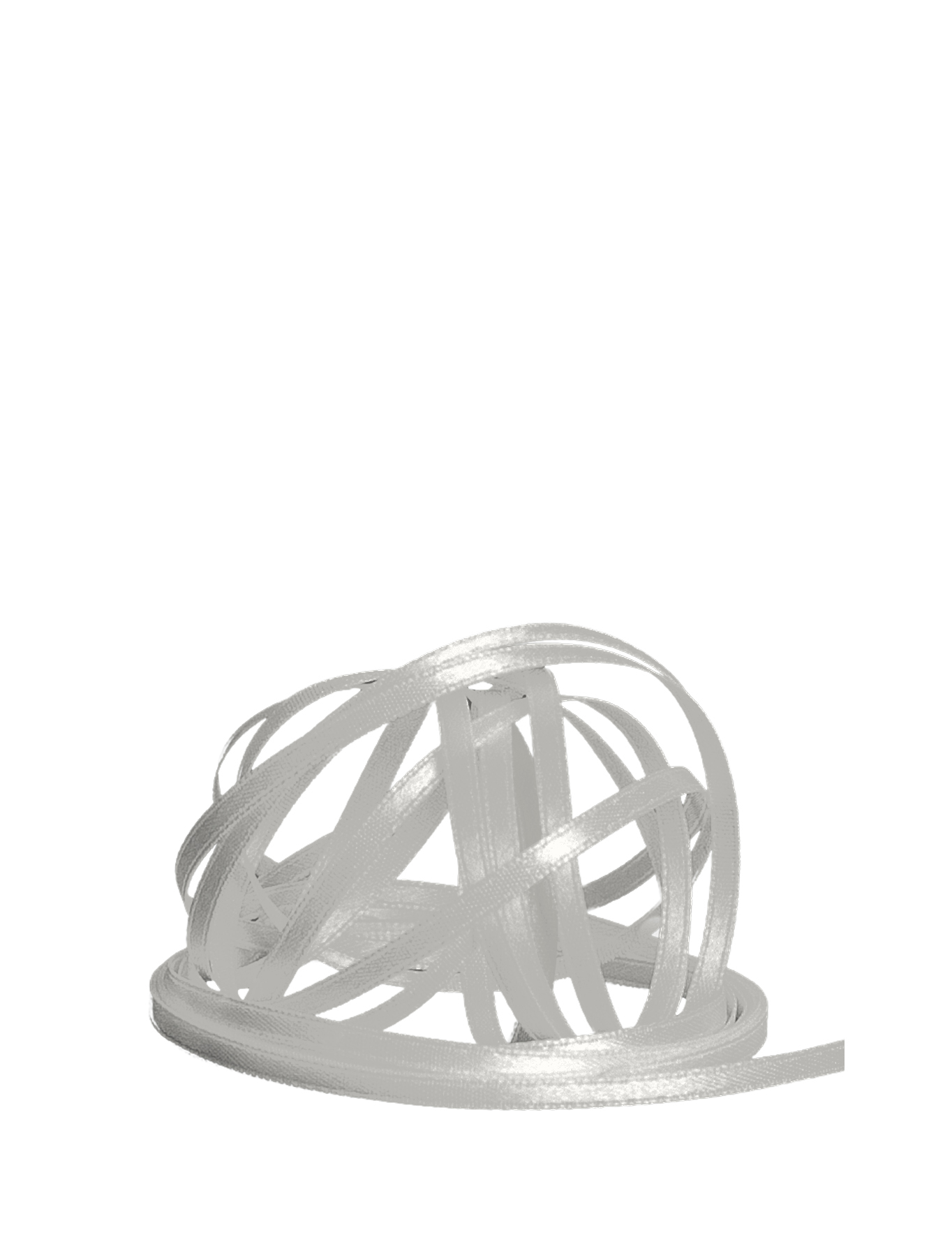 Satinband doppelseitig 3 mm silber-grau 100m