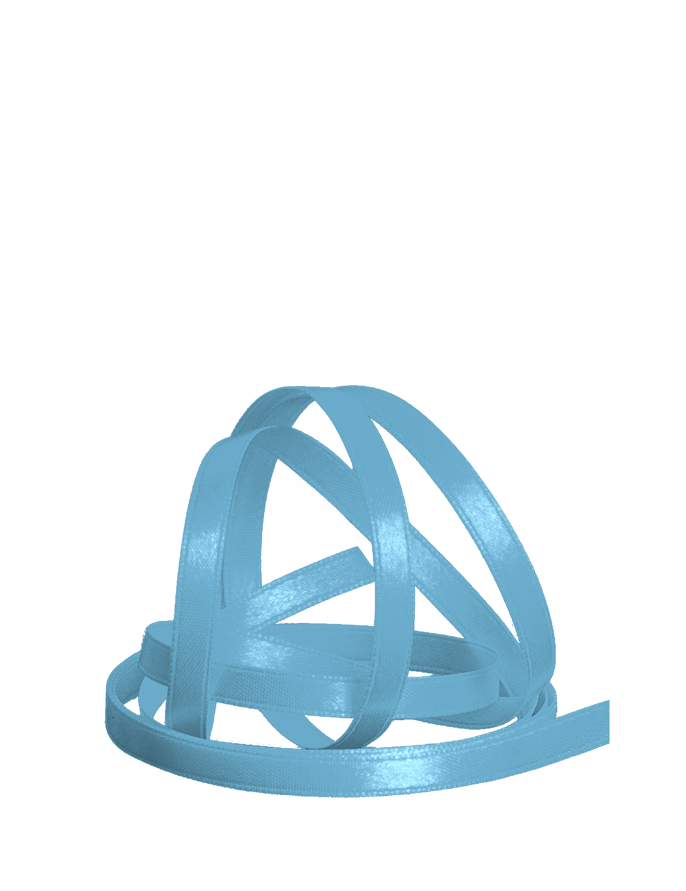 Satinband doppelseitig 5 mm babyblau 50m