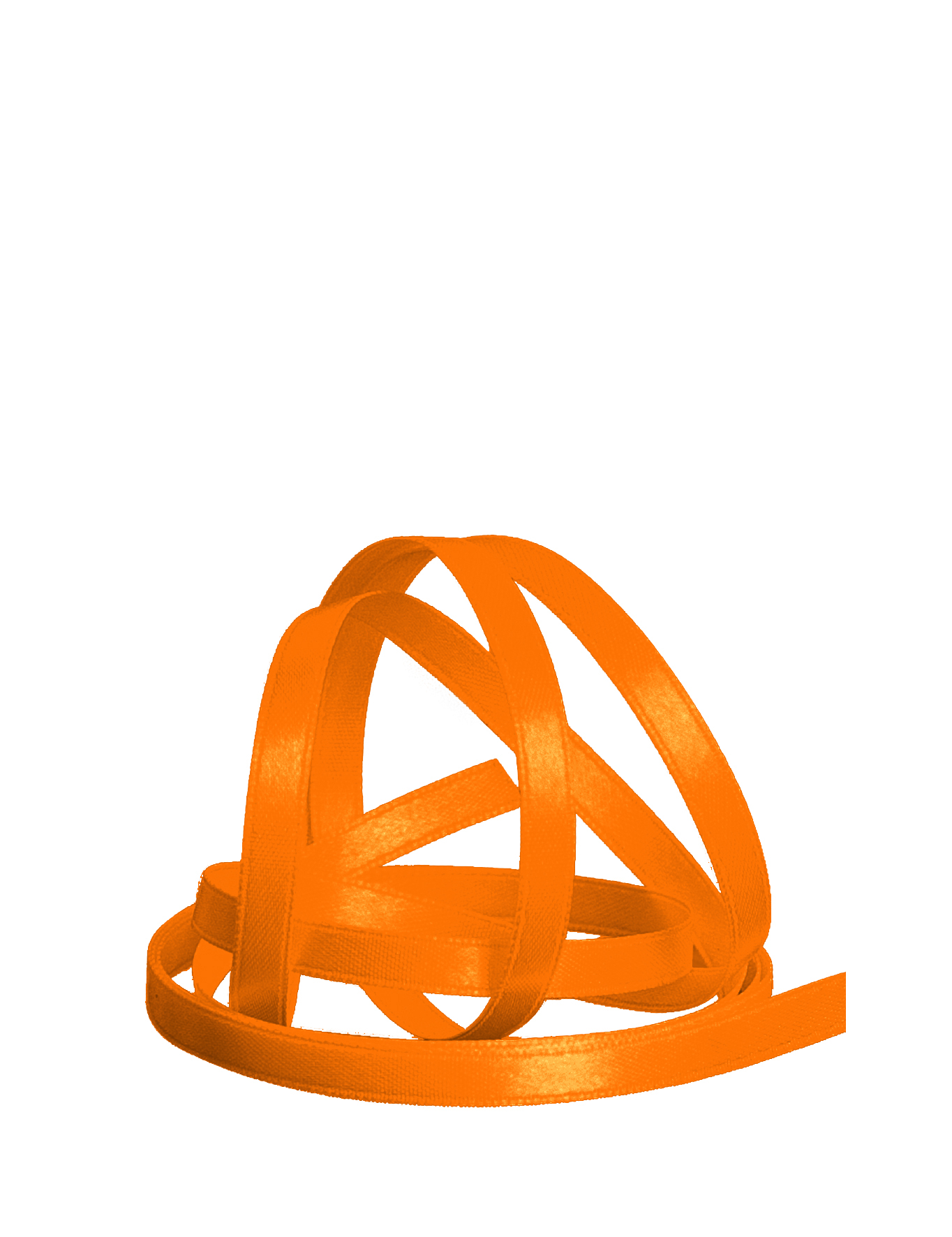 Satinband doppelseitig 5 mm orange 50m