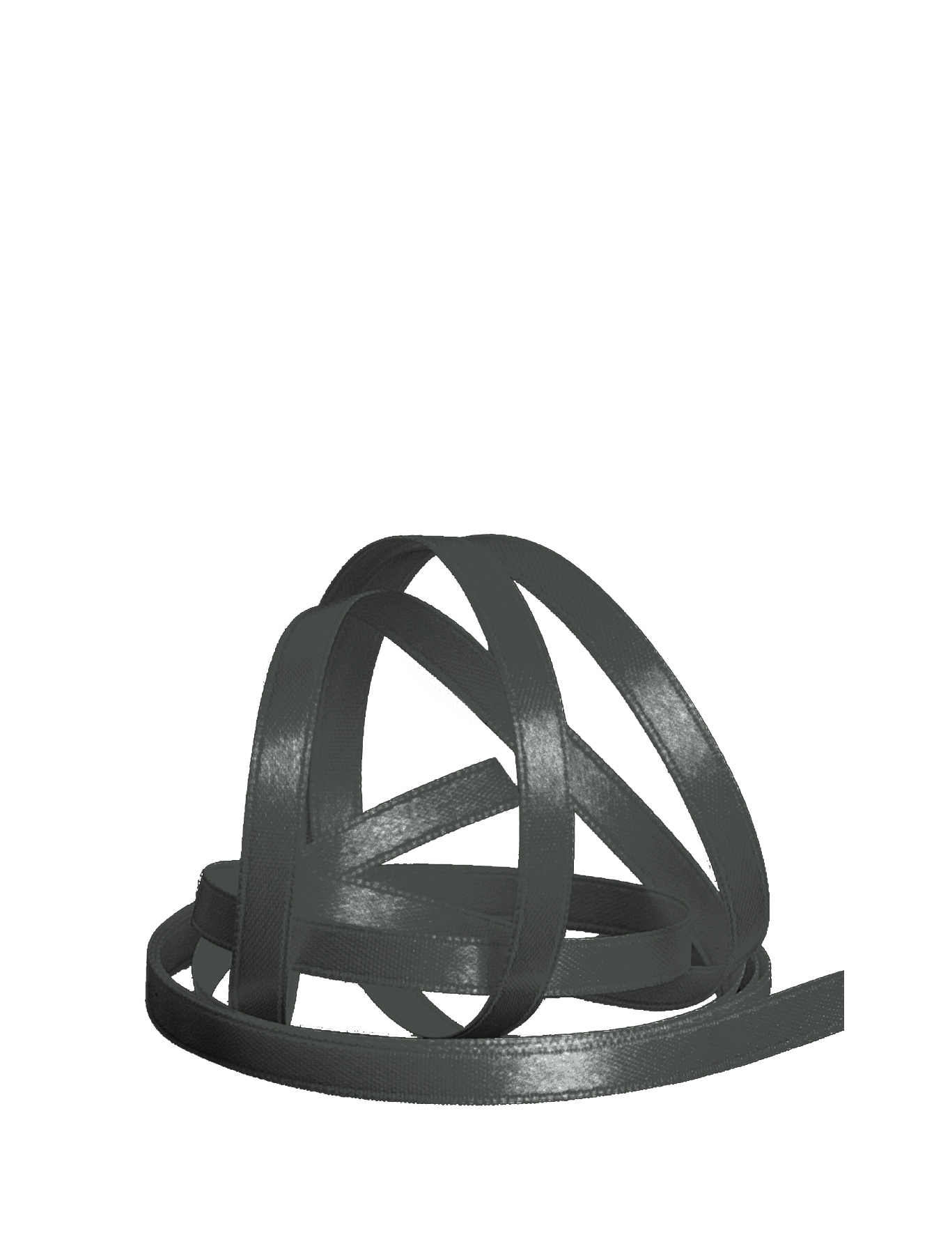 Satinband doppelseitig 5 mm anthrazit 50m
