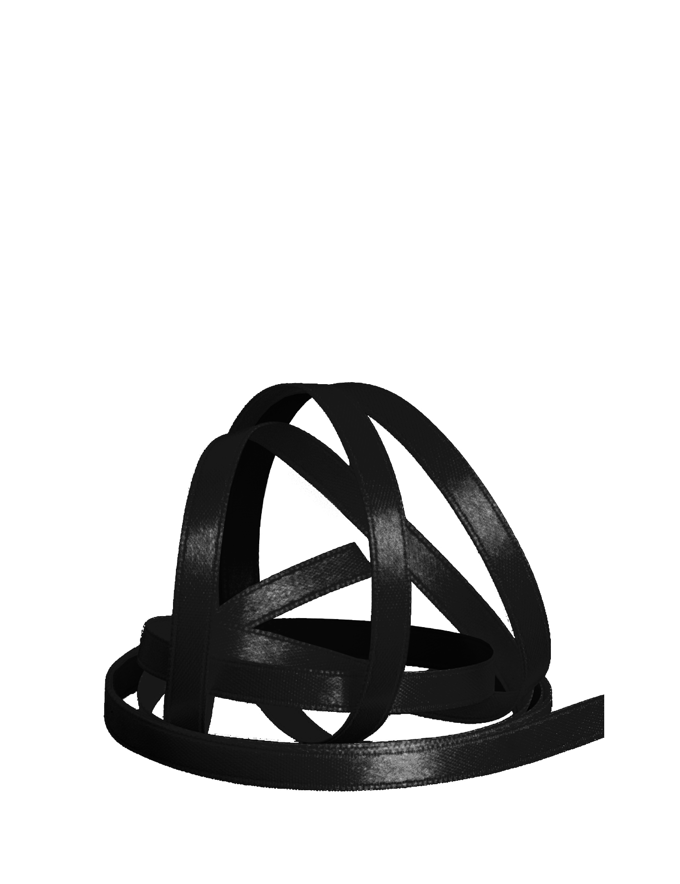 Satinband doppelseitig 5 mm schwarz 50m