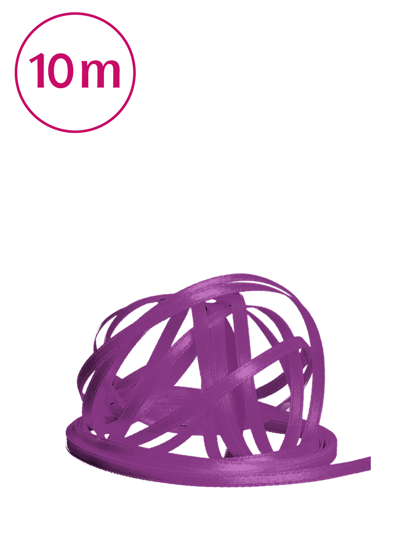 Band doppelseitig / 10m 3mm purple