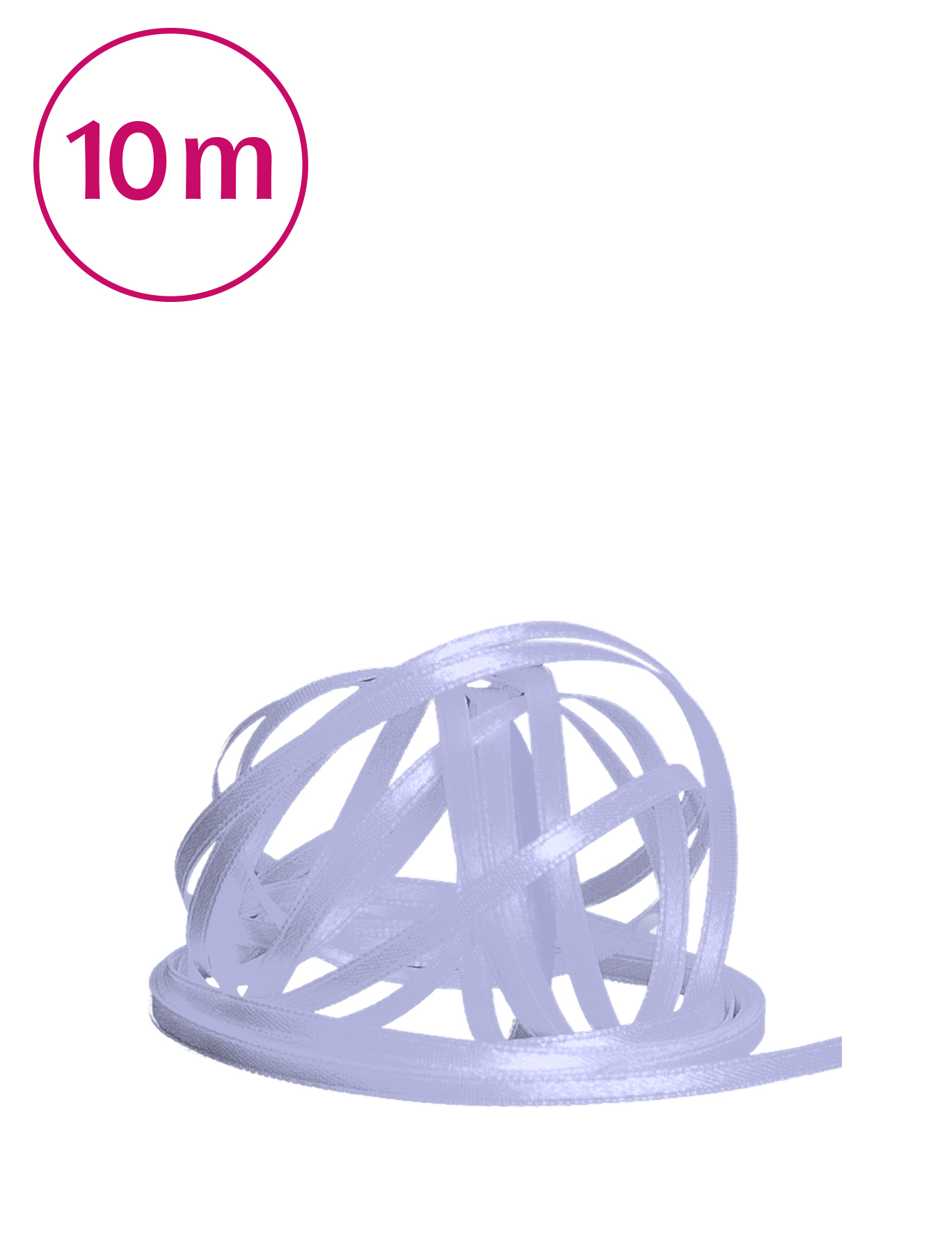 Band doppelseitig / 10m 3mm lavendel