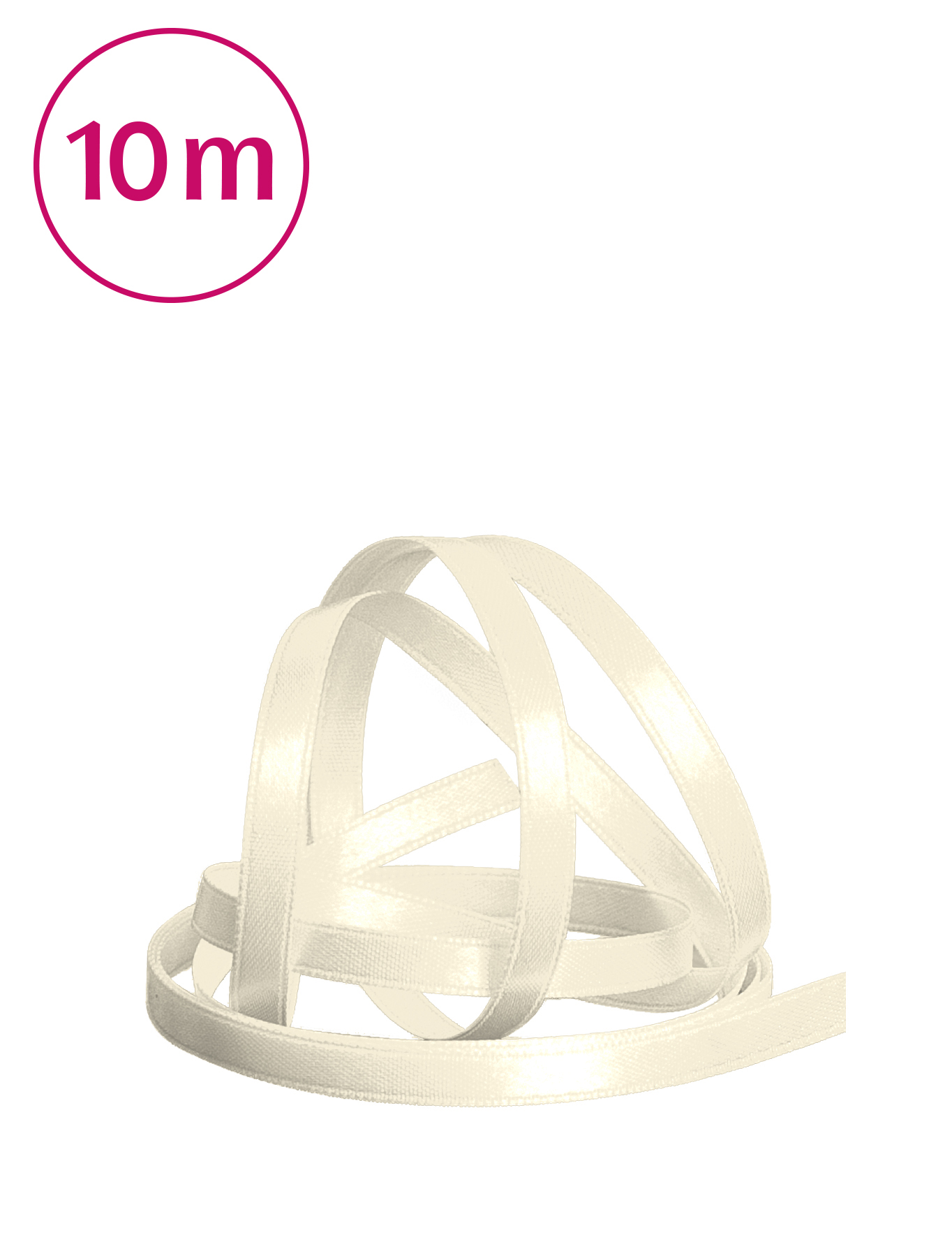 Band doppelseitig / 10m 5mm beige