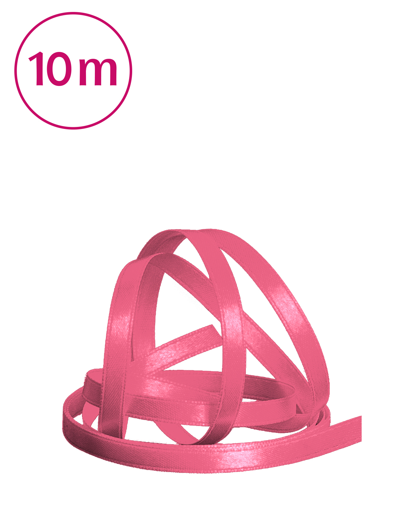 Band doppelseitig / 10m 5mm pink