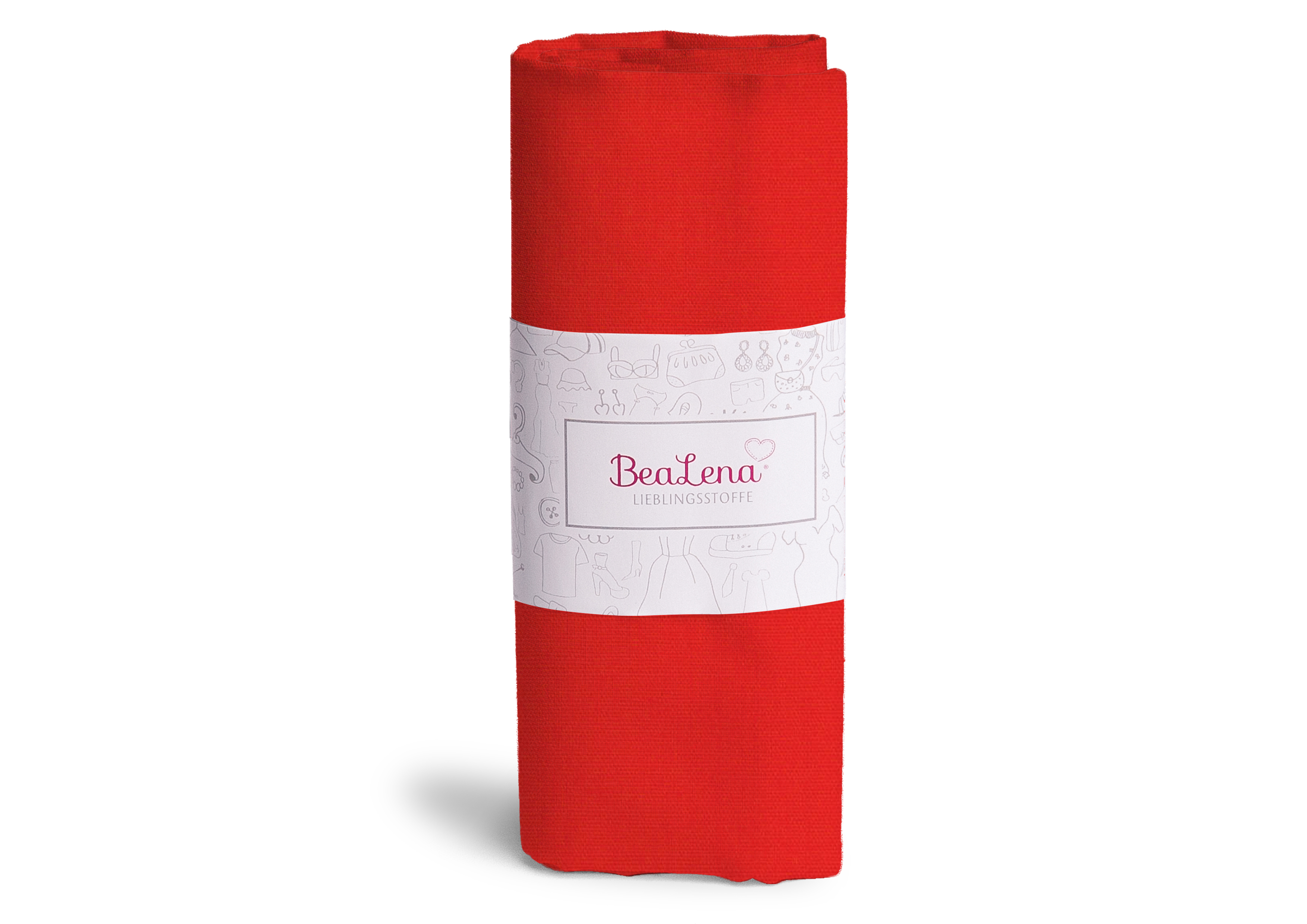 Stoff hochrot  70 x 50 cm