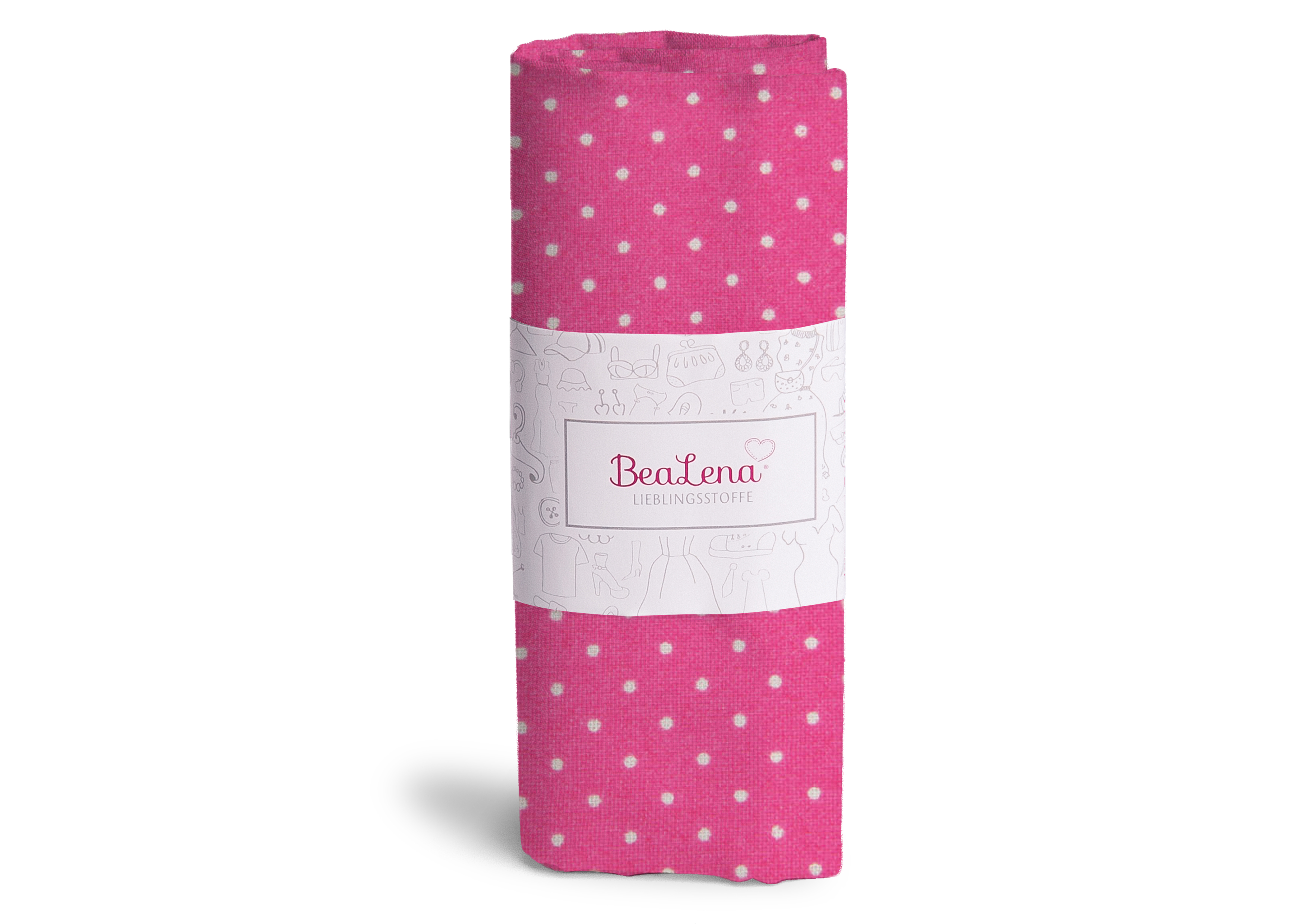 Stoff rosa Punkte 70 x 50 cm