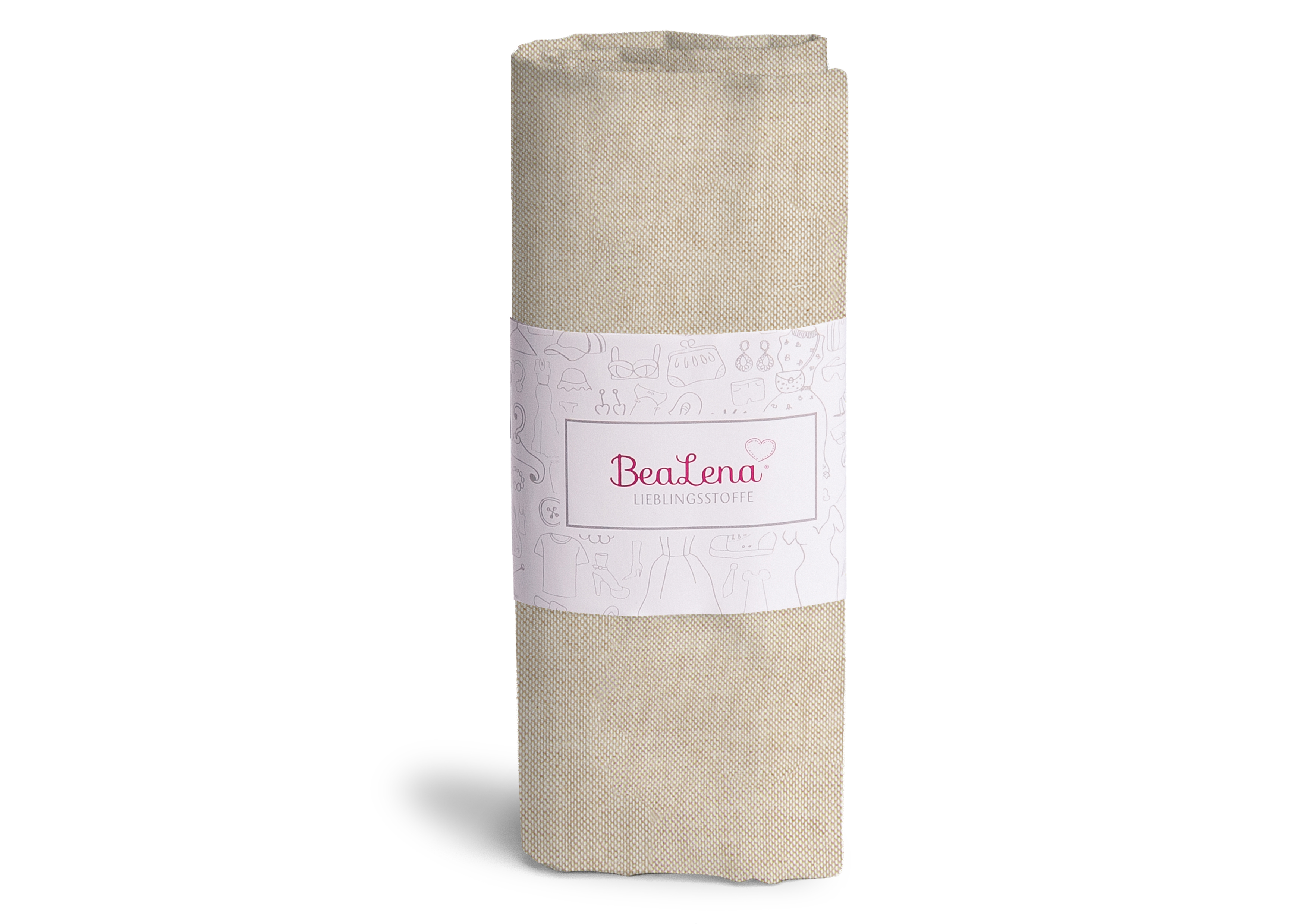Stoff beige Uni 65 x 50 cm