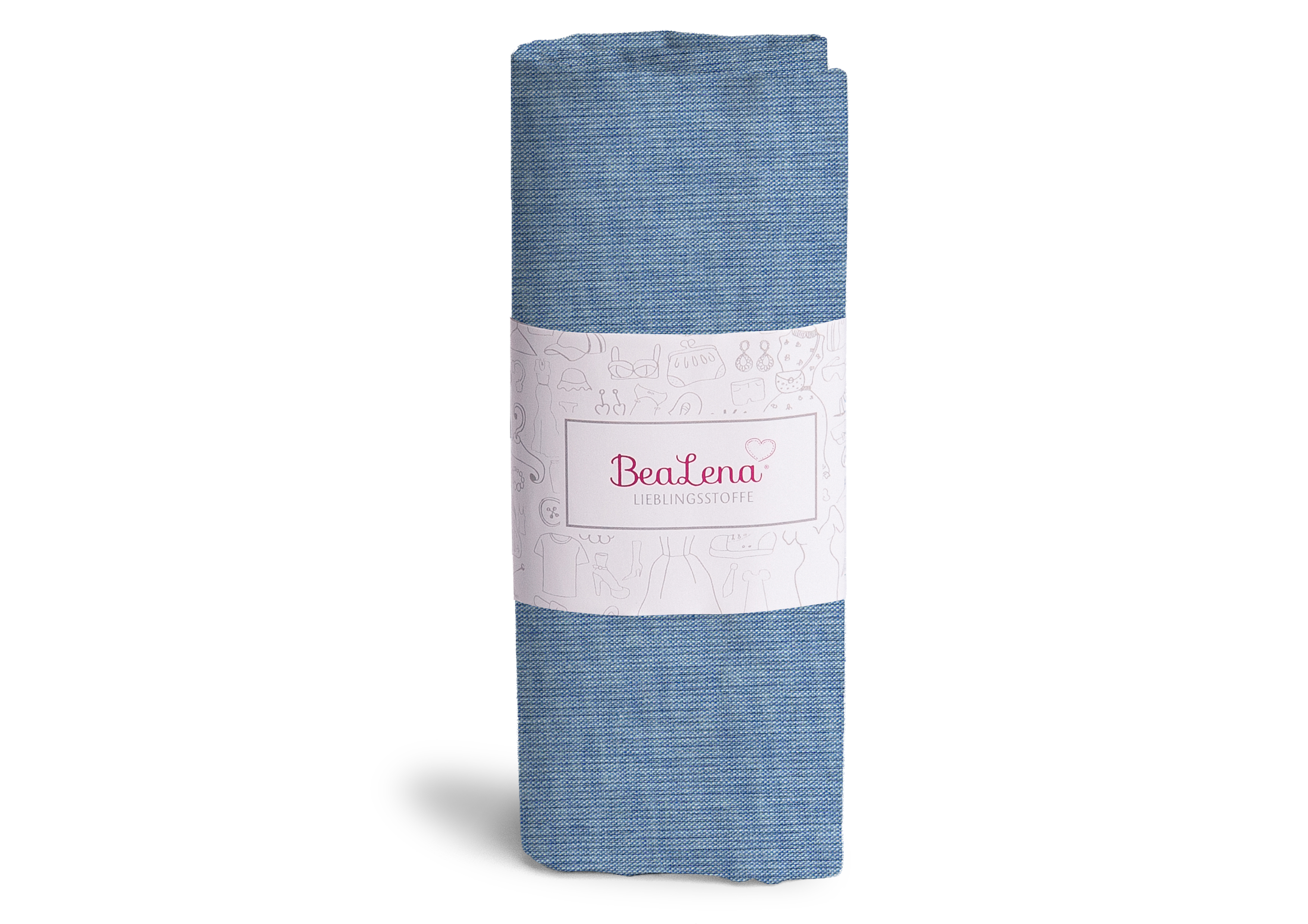 Stoff blau Uni 75 x 50 cm