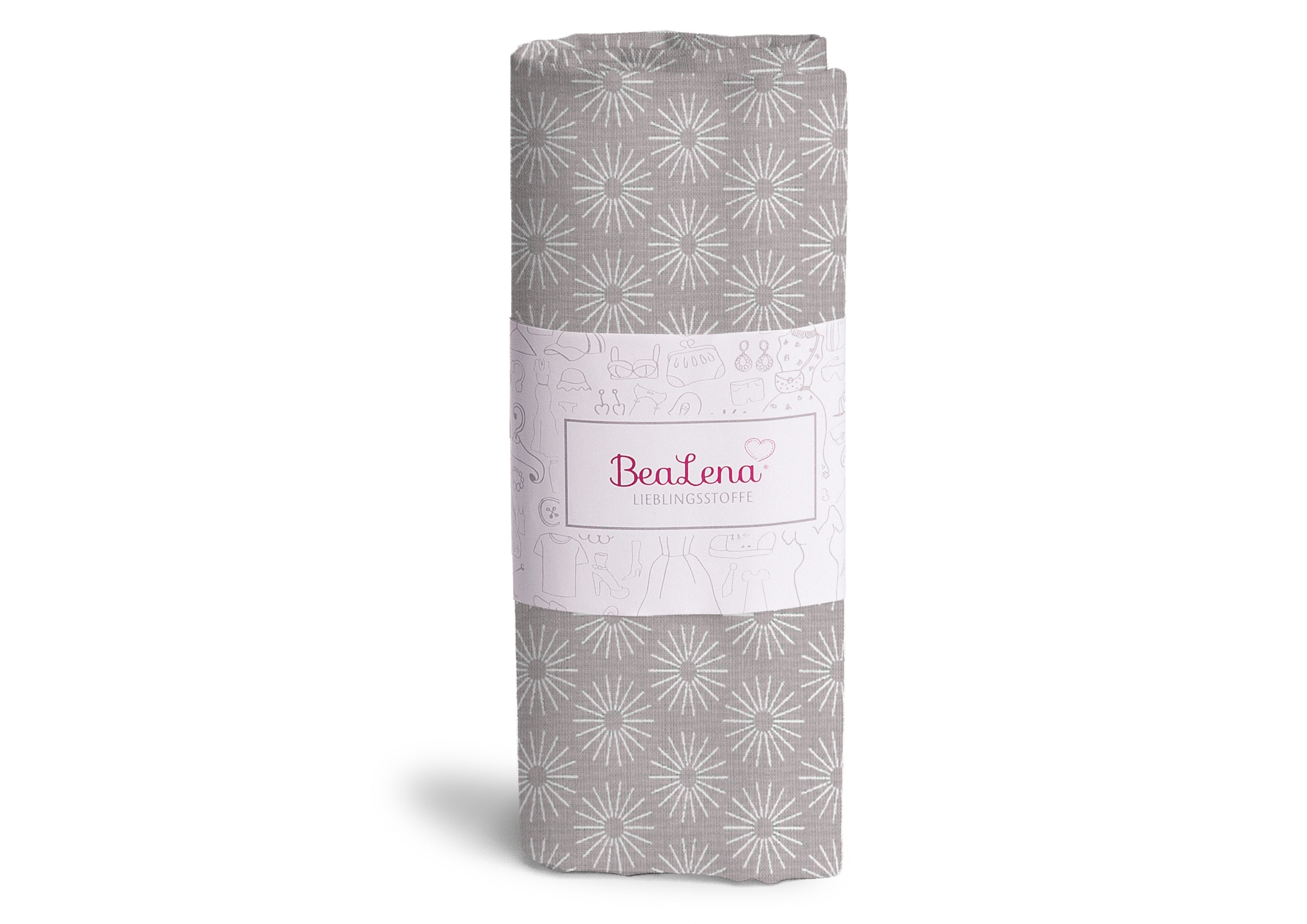 Stoff altrosa Blumen 70 x 50 cm