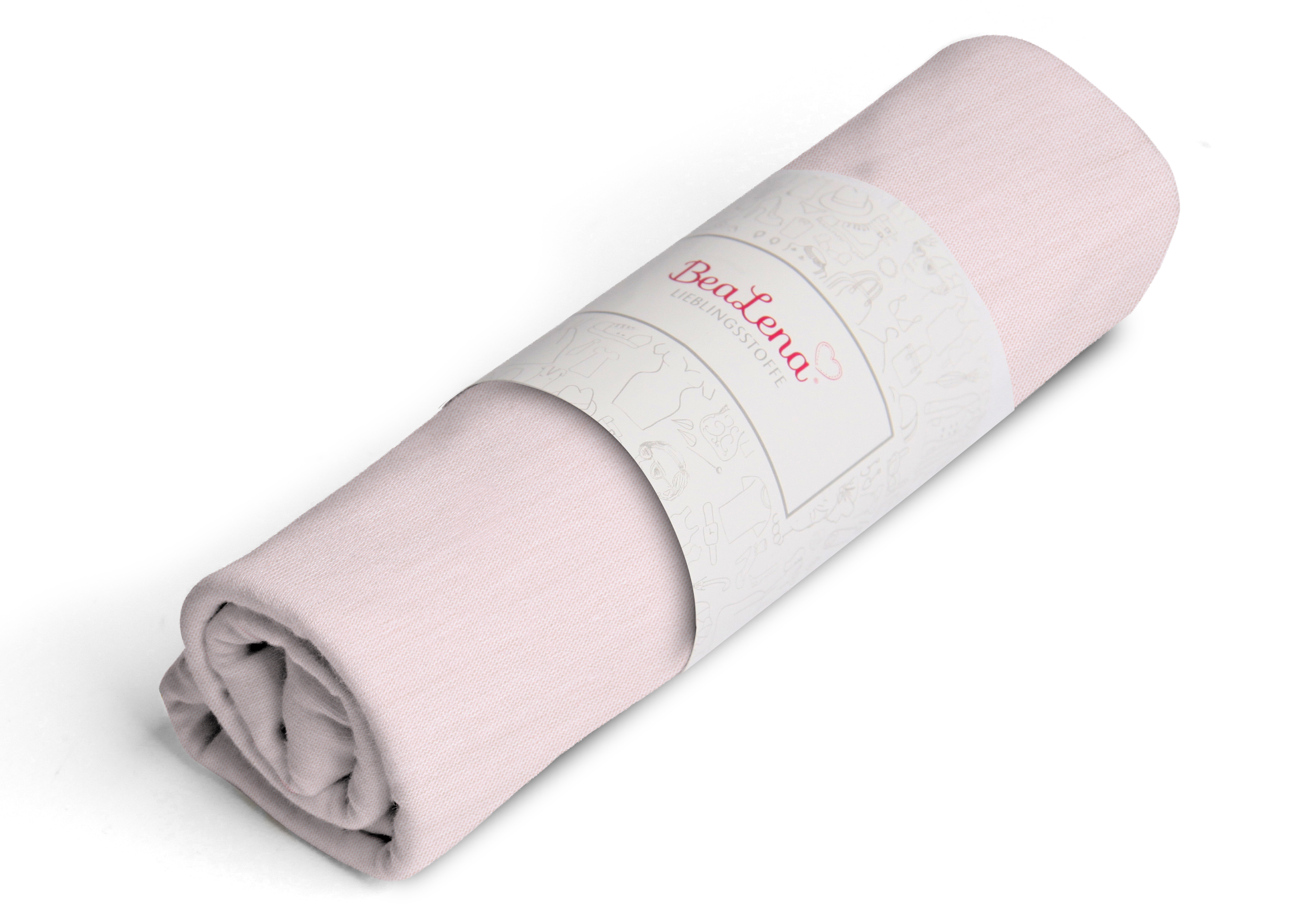 Stoff hellrosa Uni 80 x 100 cm