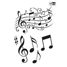 Stencil Musik A4