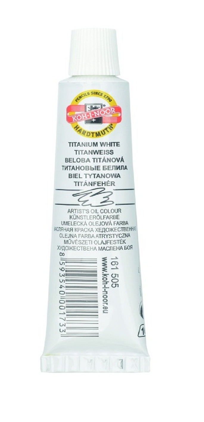 &#214;lmalfarbe- M&#225;nes Colours  16 ml Tube  -  Titanium White -