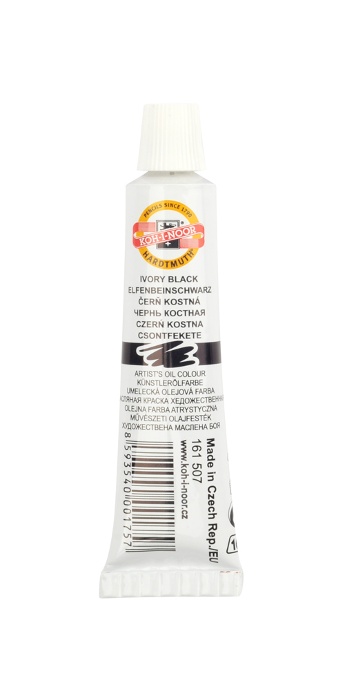 &#214;lmalfarbe- M&#225;nes Colours  16 ml Tube  - Ivory Black -