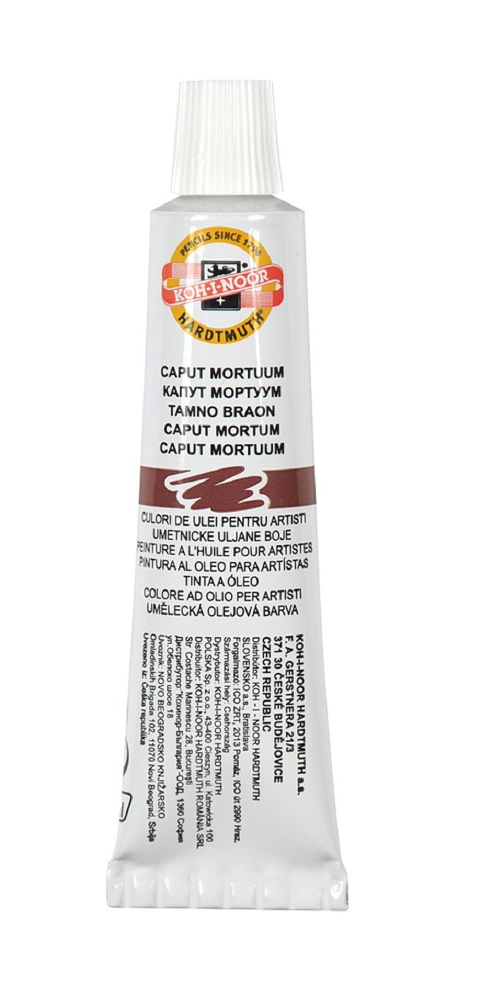 &#214;lmalfarbe- M&#225;nes Colours  16 ml Tube  - Caput Mortuum -