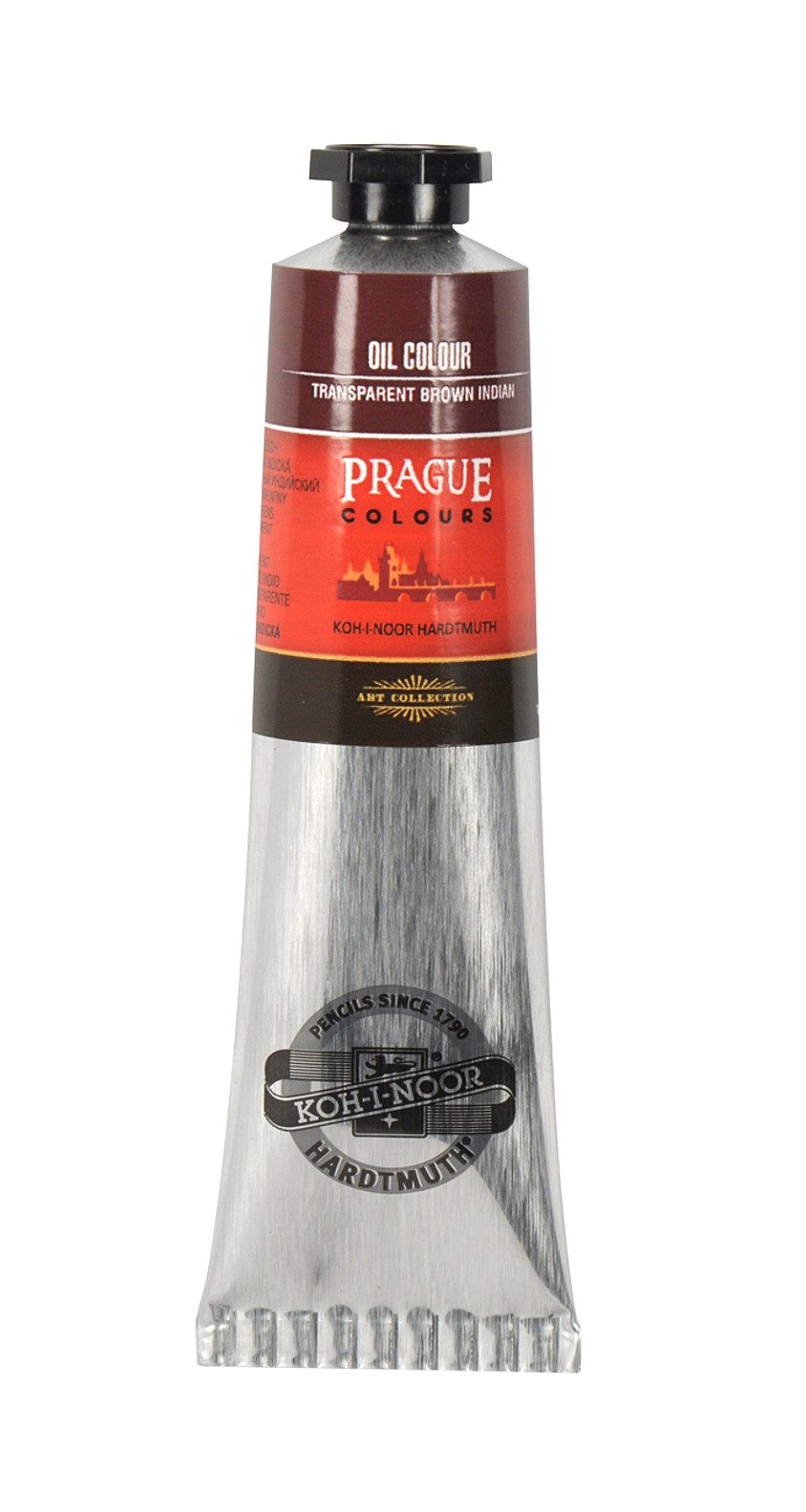 &#214;lmalfarbe-  Prague Colours  40 ml Tube  - Transparent Brown Indian / 290  -