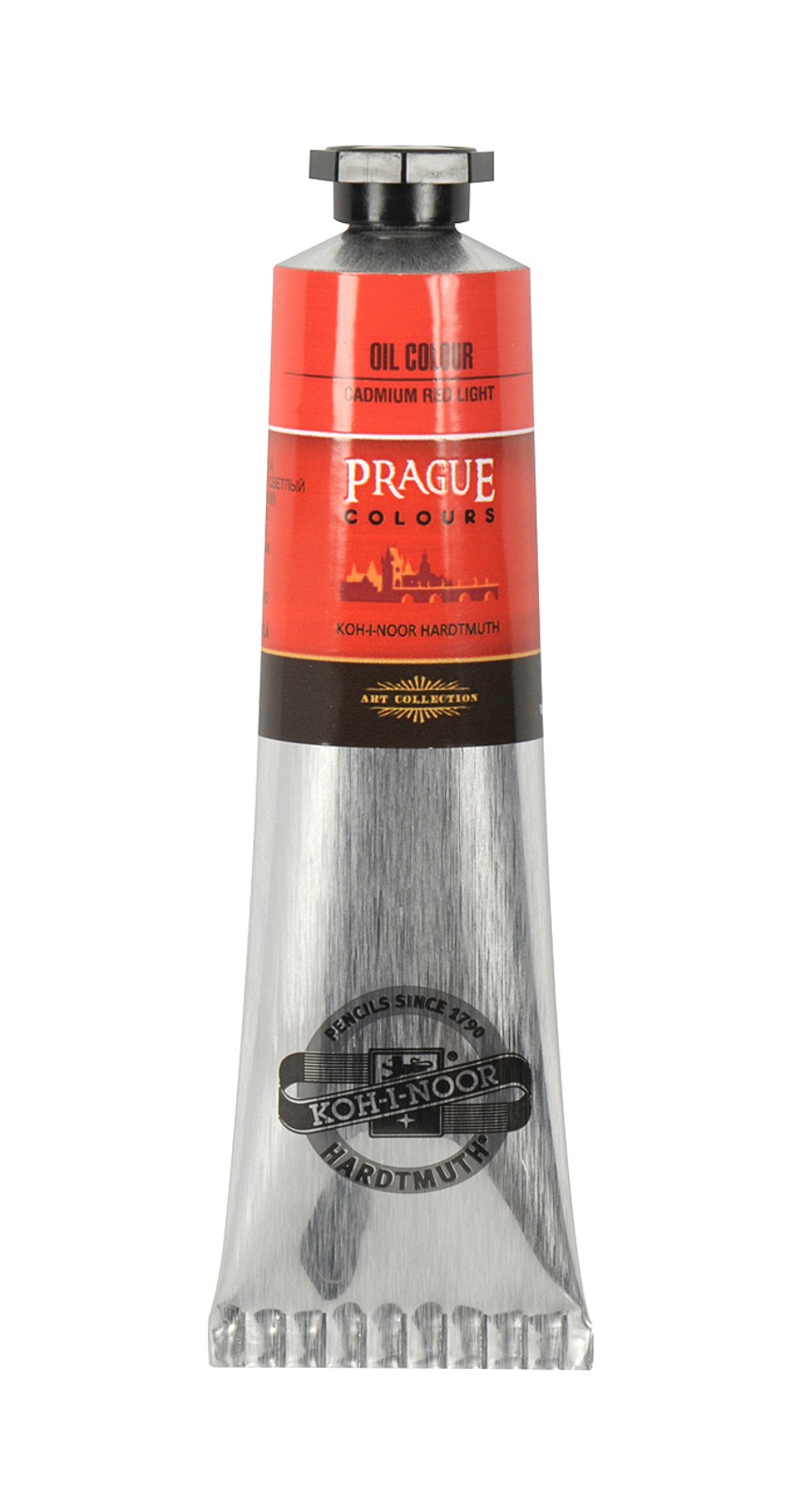 &#214;lmalfarbe-  Prague Colours  40 ml Tube  - Cadmium Red Dark / 315 -