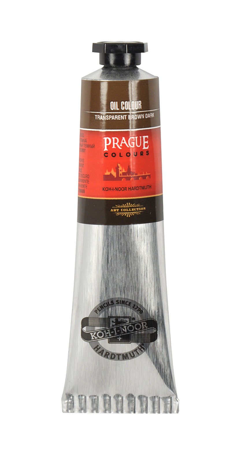&#214;lmalfarbe-  Prague Colours  40 ml Tube  - Dark Brown  / 611 -