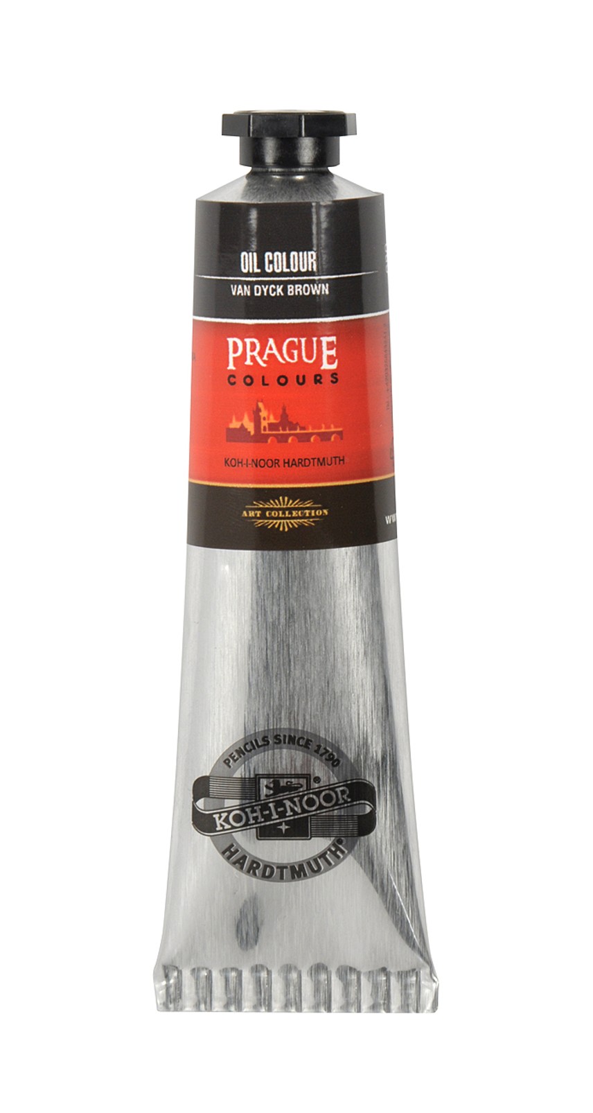 &#214;lmalfarbe-  Prague Colours  40 ml Tube  -  Van Dyck Brown  / 680 -