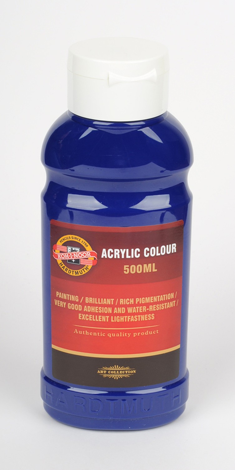 Acrylfarbe  500ml Tube  - Dark Blue  / 0420  -