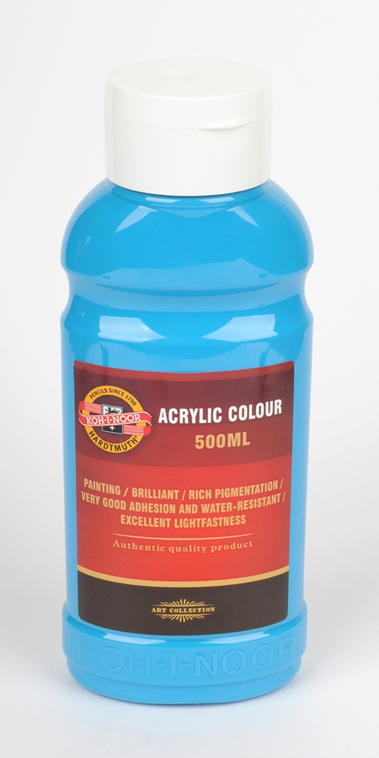 Acrylfarbe  500ml Tube  - Blue  Green  / 0450   -