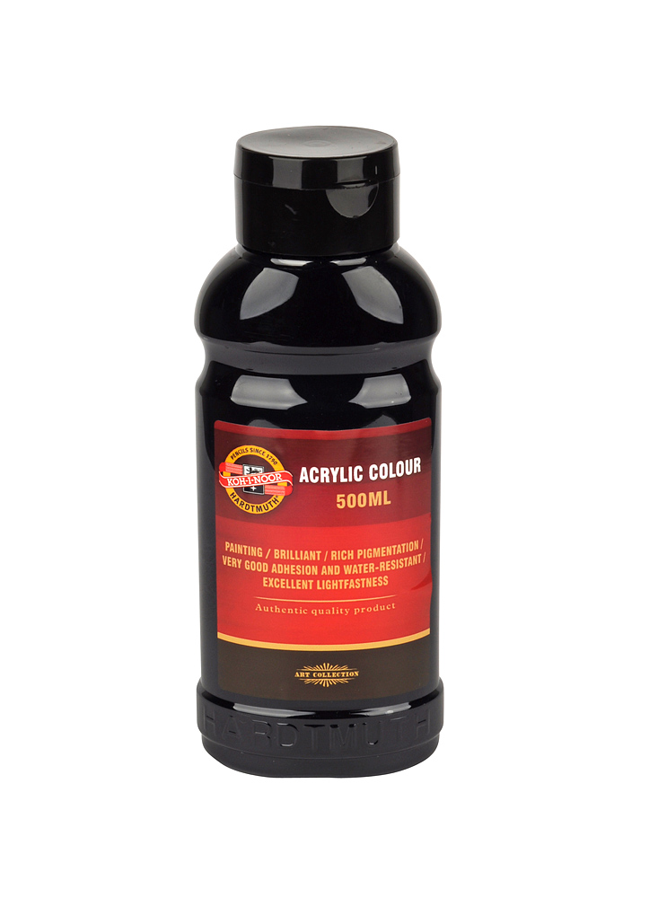 Acrylfarbe  500ml Tube  - Black / 0700  -