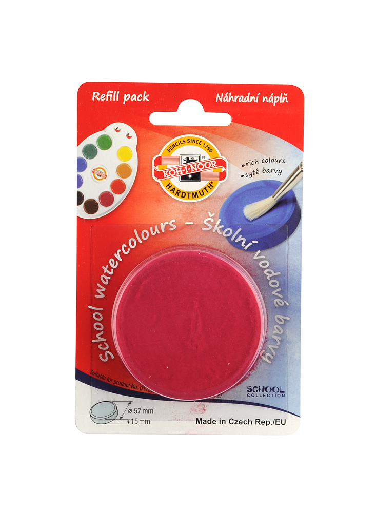 Farbkasten- Ersatztabletten 57 mm  - Medium Carmine / 379 -  im Blister