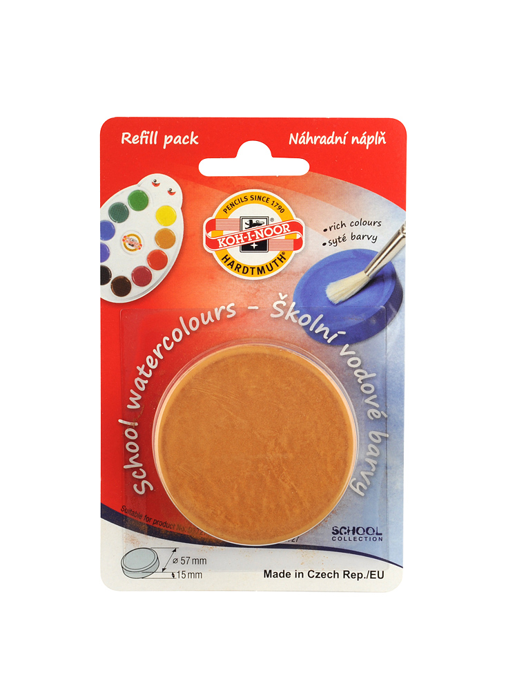 Farbkasten- Ersatztabletten 57 mm  - Light Ochre /  600 -  im Blister