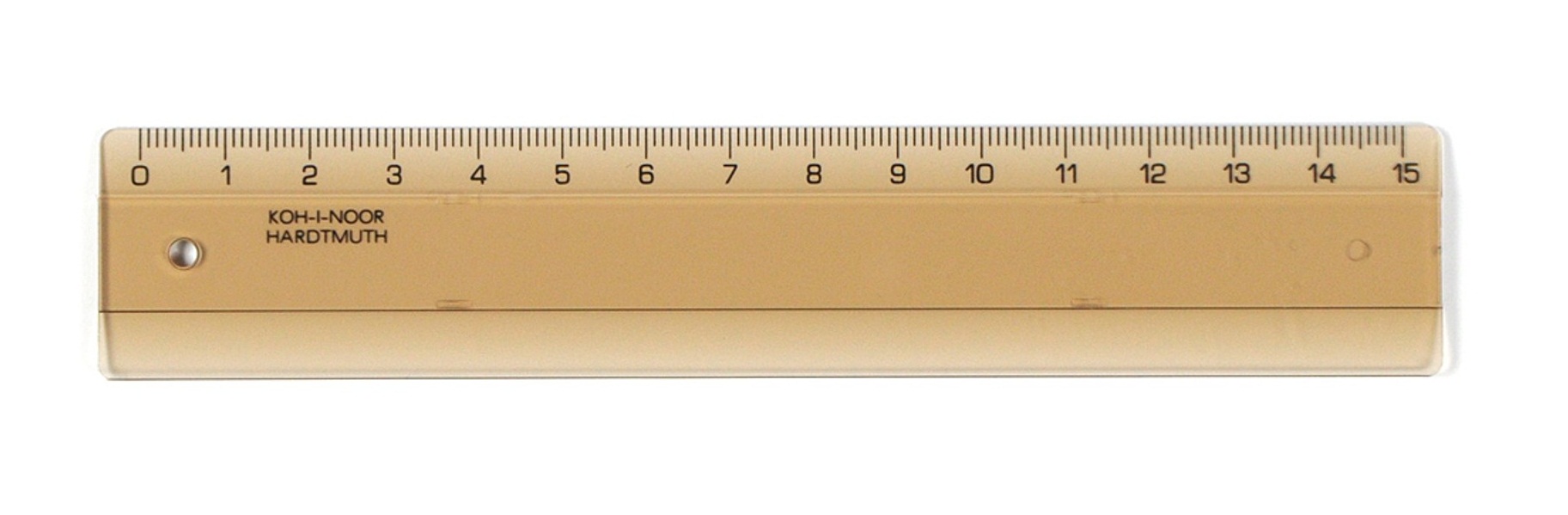 Lineal - Plastik 30 cm Skala - Transparent / Gelb