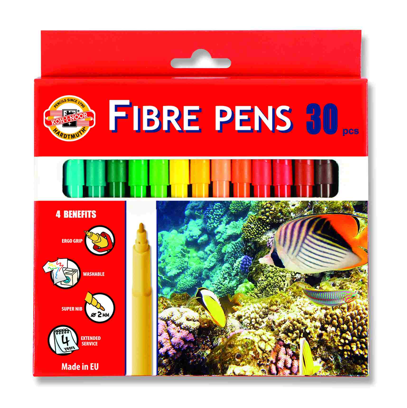Fasermaler &quot; Fisch &quot;   30er Set im Papp- Etui