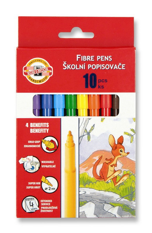 Fasermaler &quot; Dschungel &quot;   10er Set im Papp- Etui